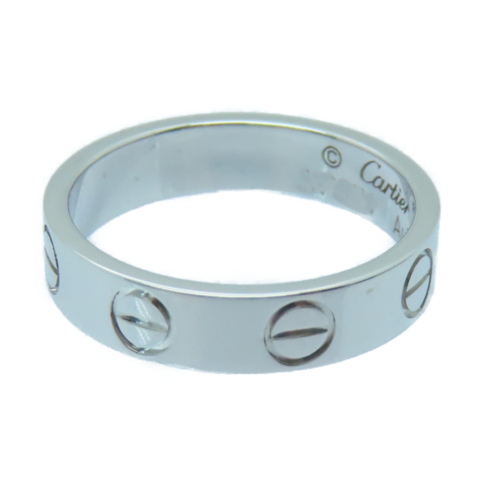 CARTIER 18K白金Love Ring戒指US#3/Cartier#44