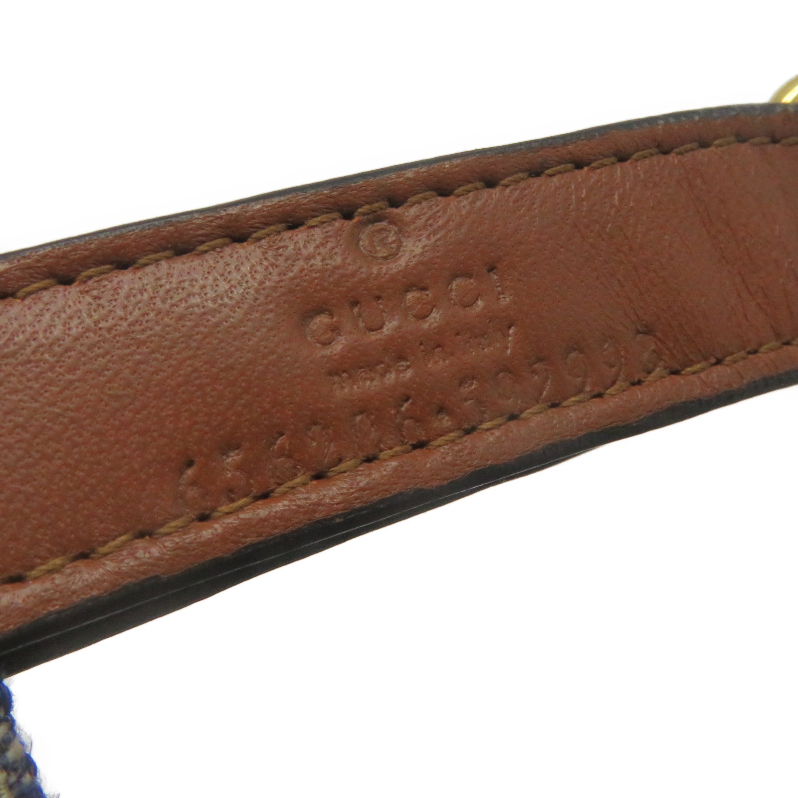 GUCCI 牛仔布GG Baseball Cap棒球帽藍色棕色