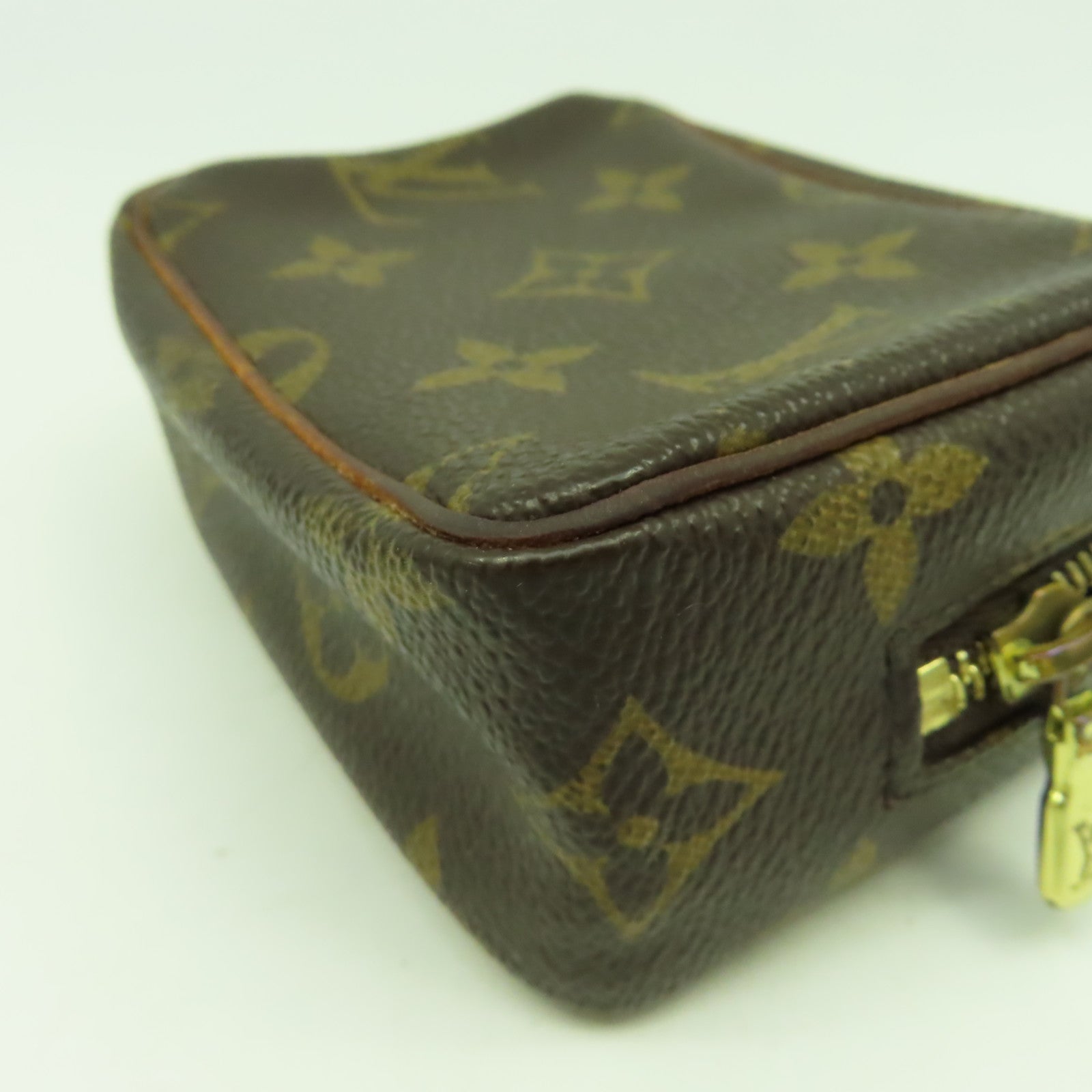 LOUIS VUITTON Monogram Trousse Wapity Pouch金扣手拿包啡色