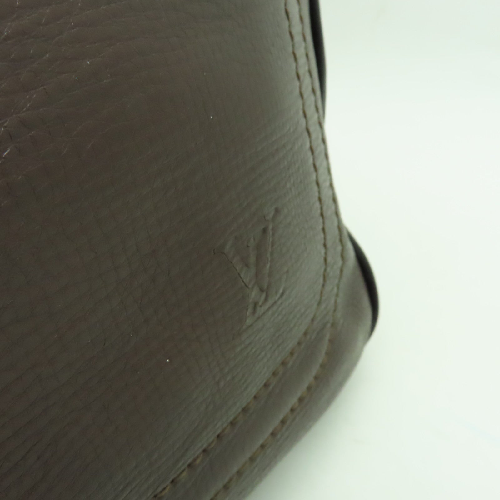 LOUIS VUITTON 【激減優惠】牛皮皮革Briefcase金扣公事包啡色