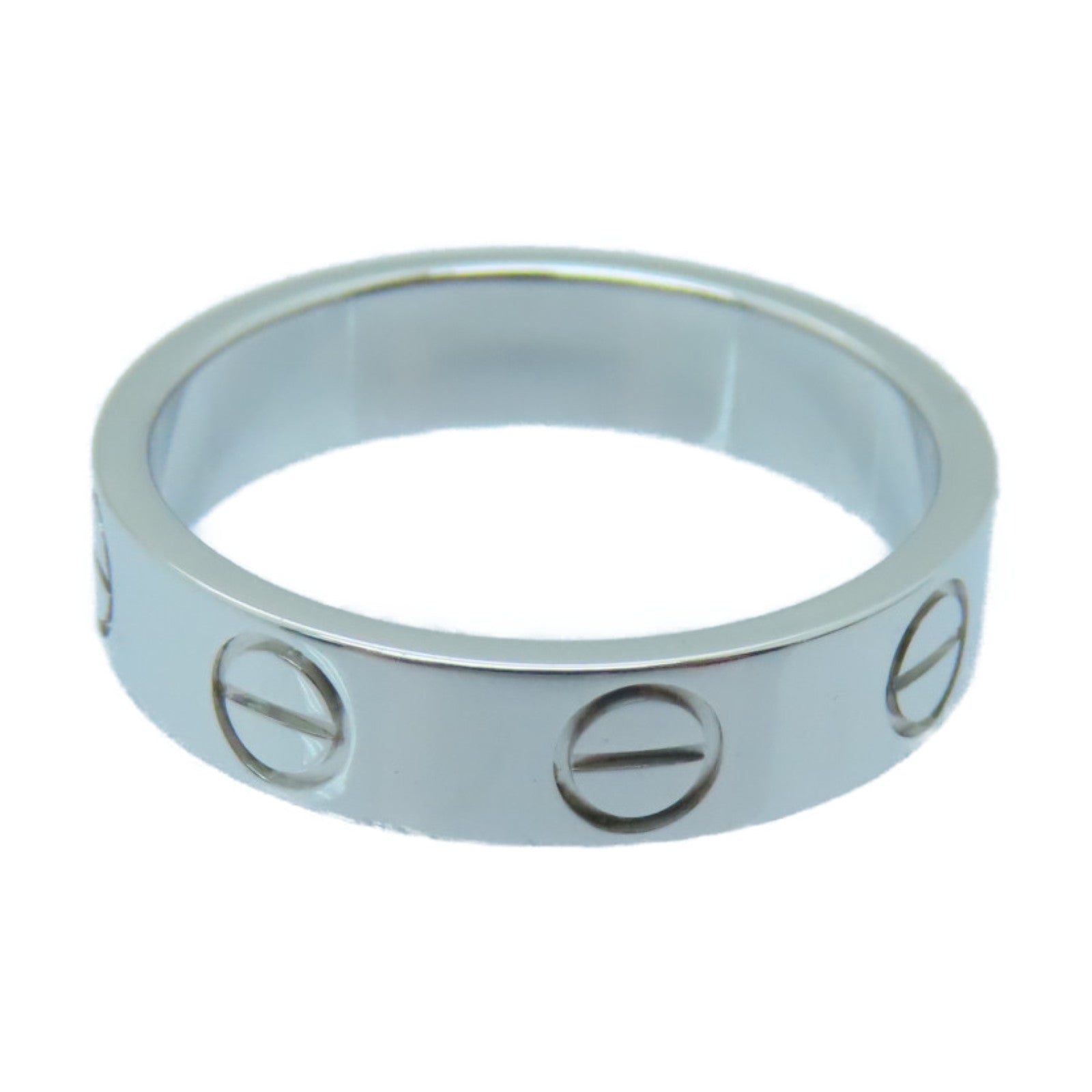 CARTIER 18K白金Love Ring戒指US#3/Cartier#44