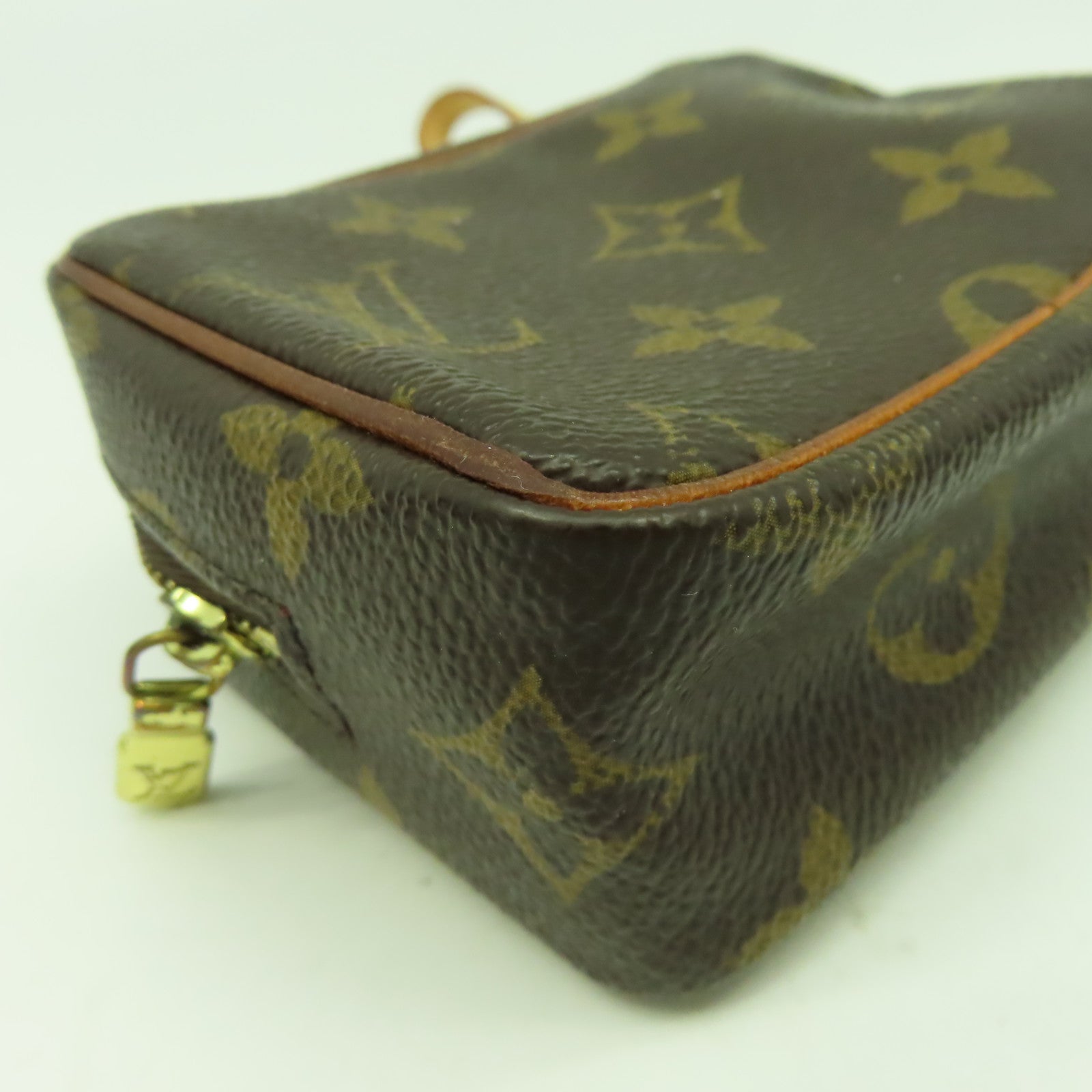 LOUIS VUITTON Monogram Trousse Wapity Pouch金扣手拿包啡色