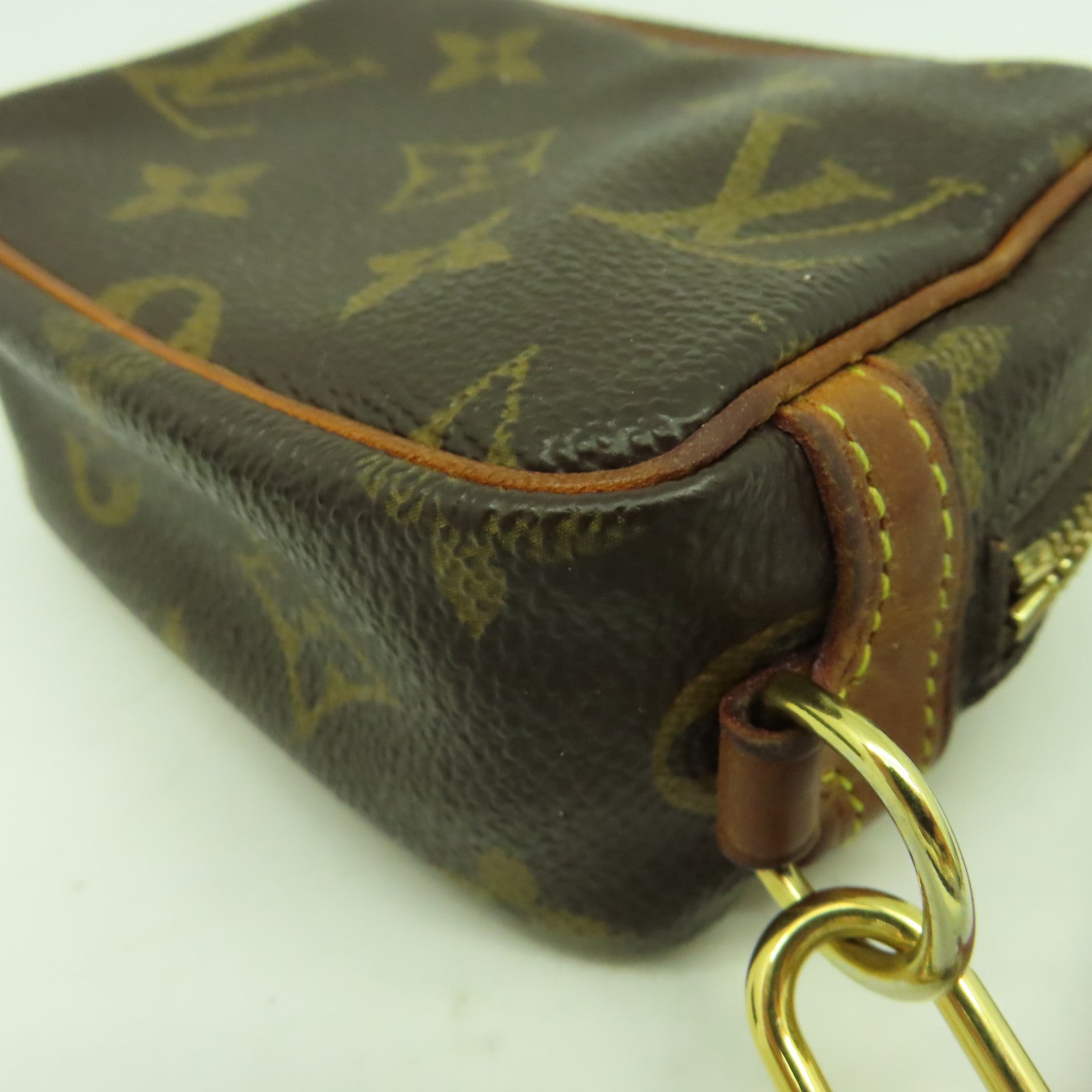 LOUIS VUITTON Monogram Trousse Wapity Pouch金扣手拿包啡色