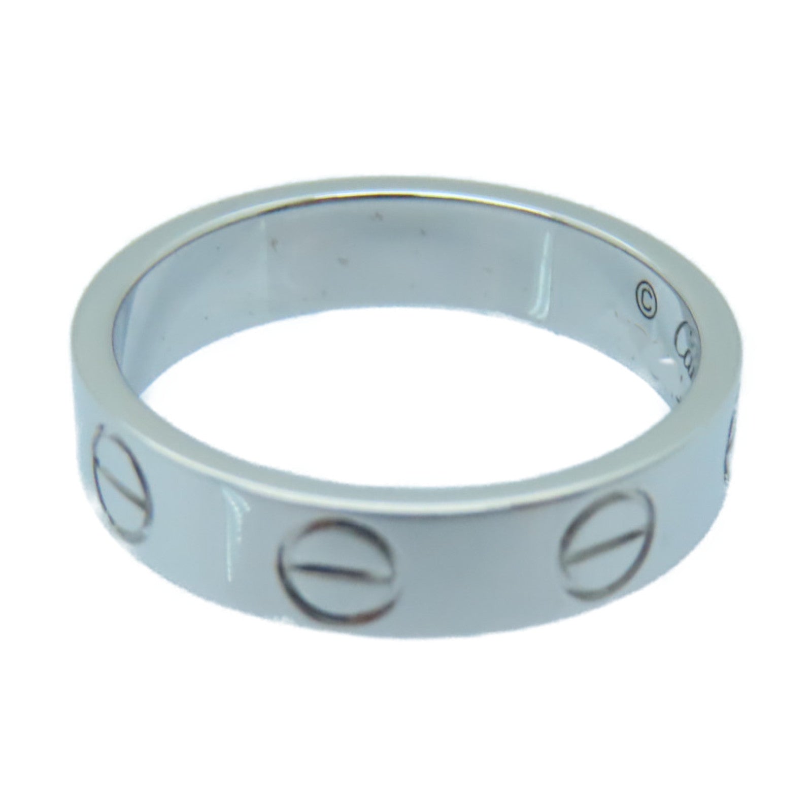 CARTIER 18K白金Love Ring戒指US#3/Cartier#44