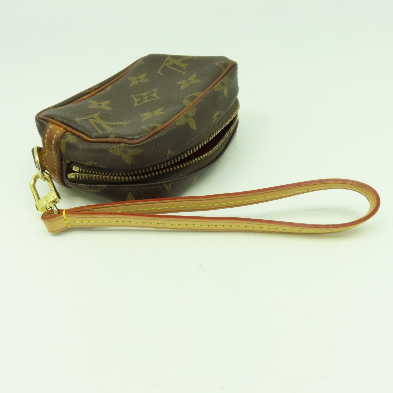 LOUIS VUITTON Monogram Trousse Wapity Pouch金扣手拿包啡色