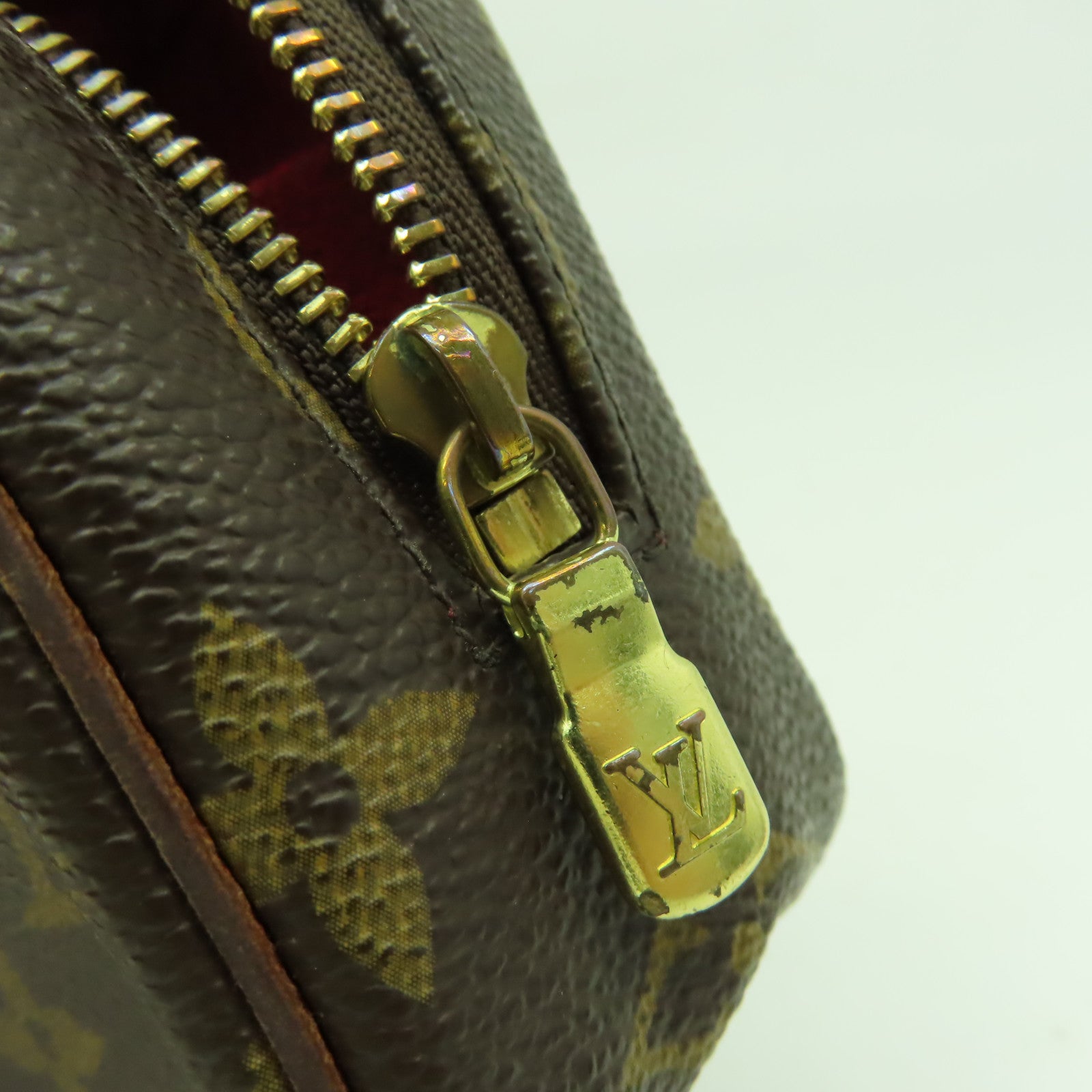 LOUIS VUITTON Monogram Trousse Wapity Pouch金扣手拿包啡色
