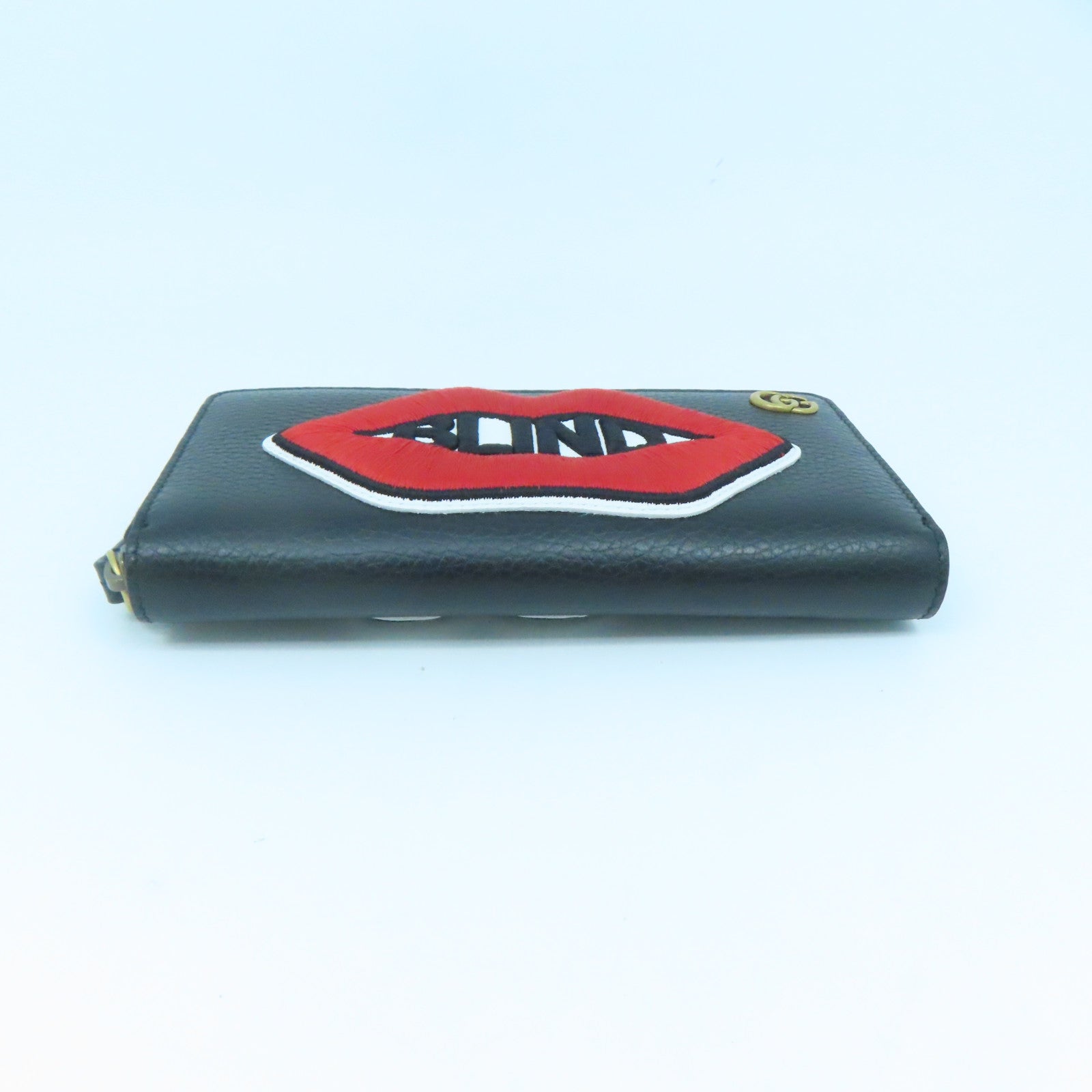 GUCCI 牛皮皮革Long Wallet金扣长钱包黑色