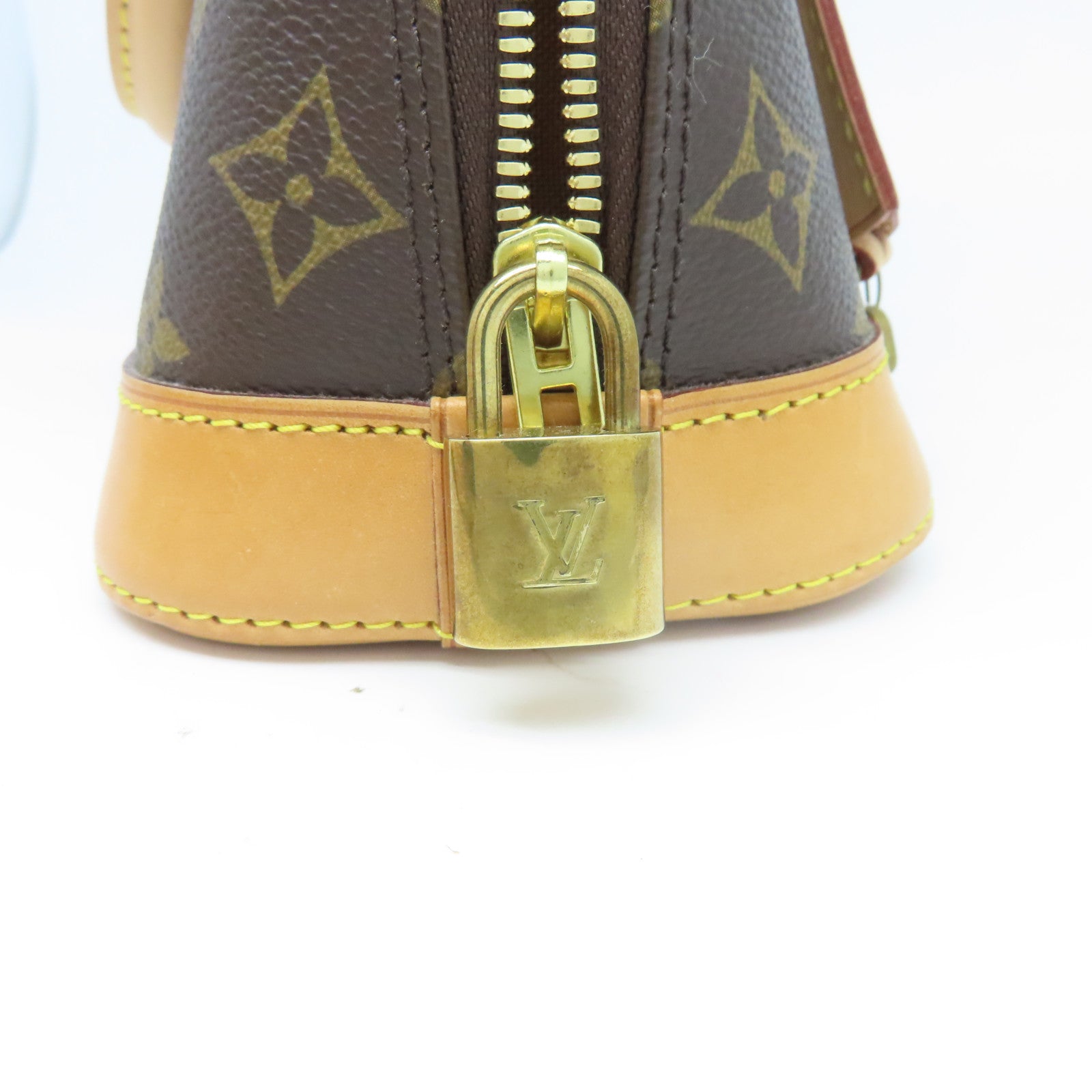 LOUIS VUITTON Monogram Alma BB金扣手挽肩背兩用袋啡色