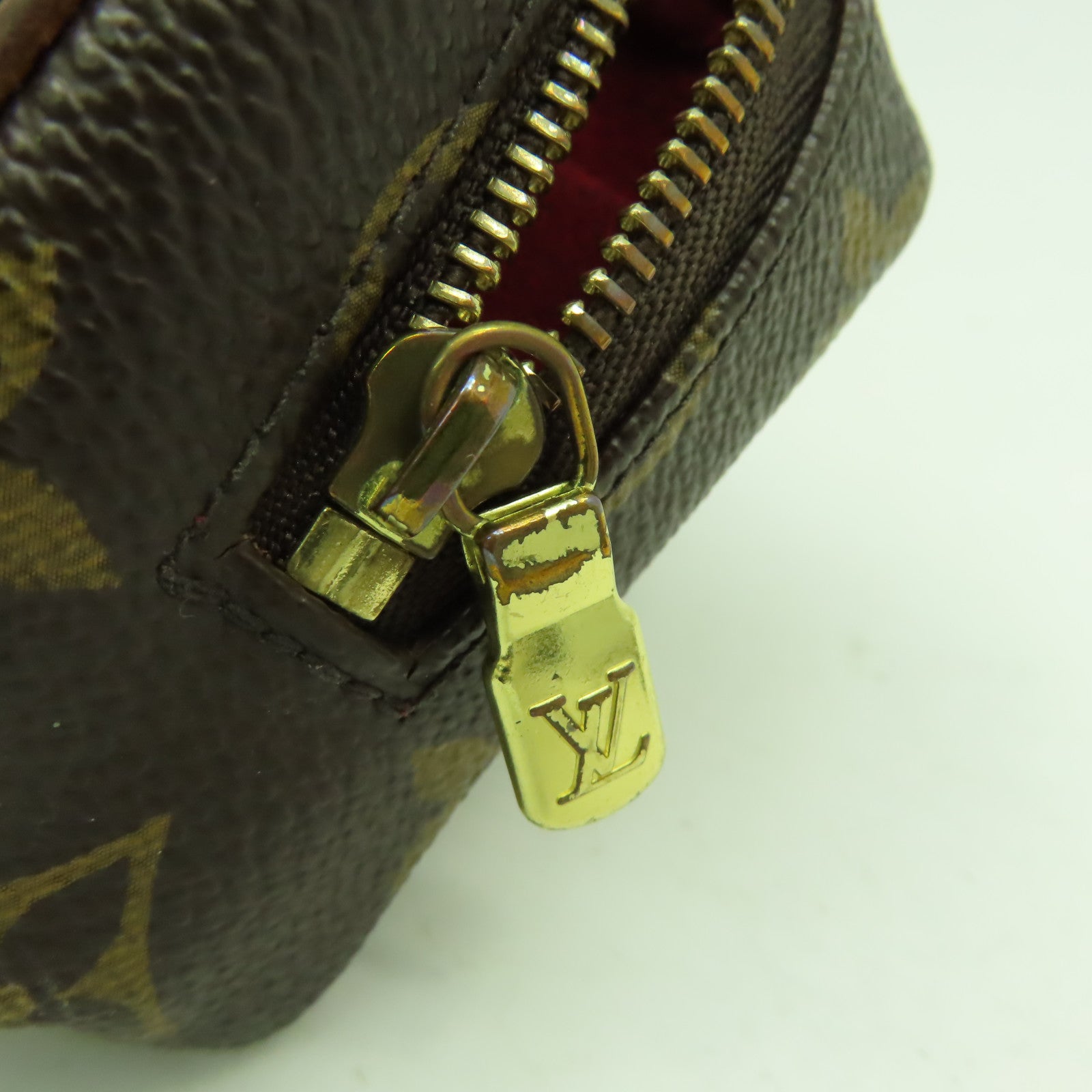 LOUIS VUITTON Monogram Trousse Wapity Pouch金扣手拿包啡色