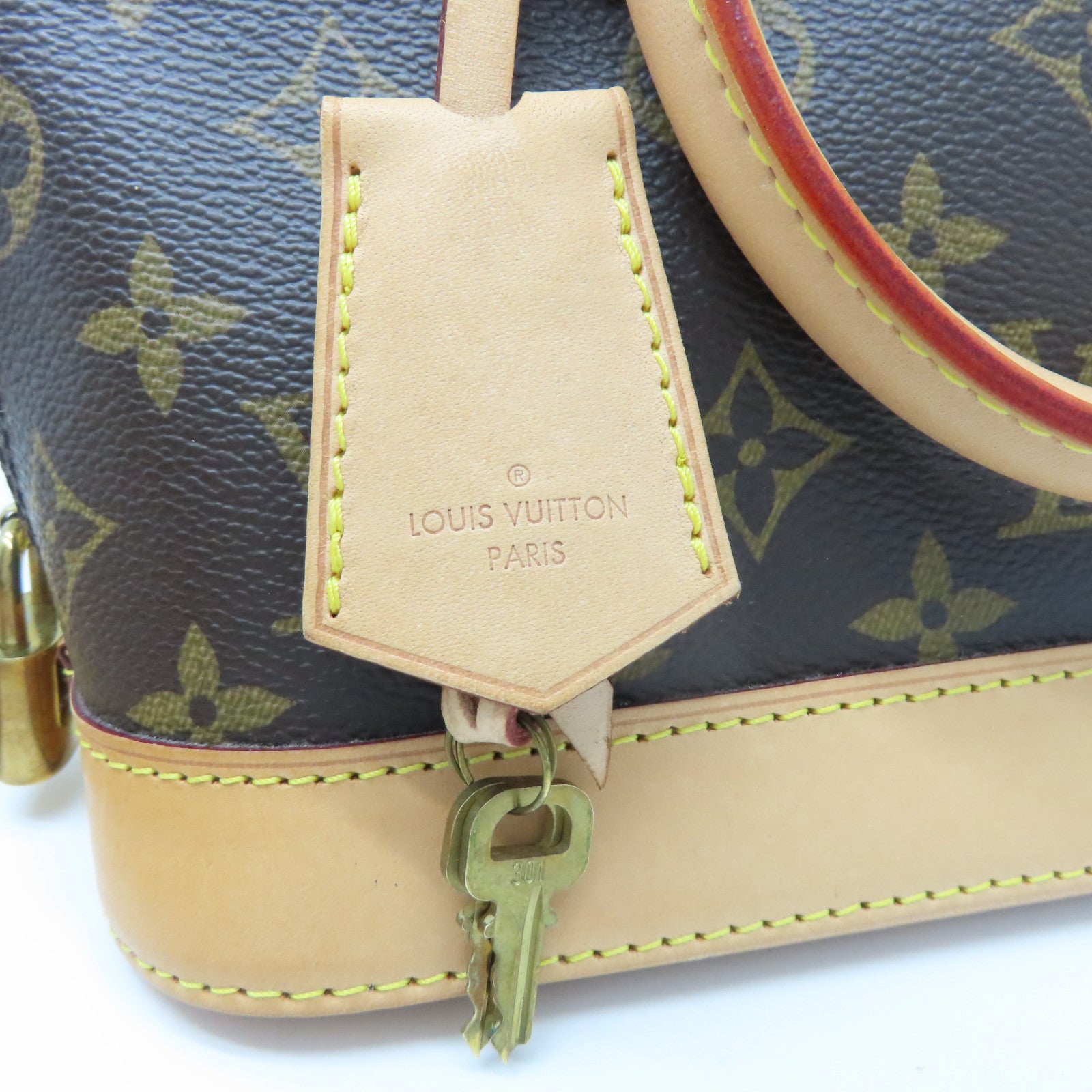 LOUIS VUITTON Monogram Alma BB金扣手挽肩背兩用袋啡色