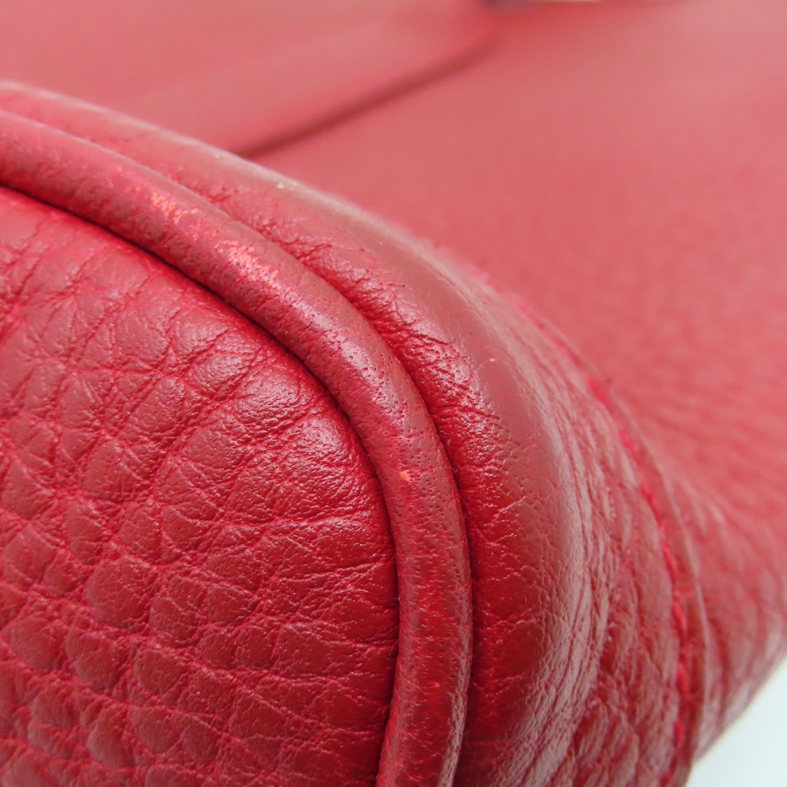 HERMES Negonda皮革Garden Party TPM银扣手挽袋Rouge Casaque红色