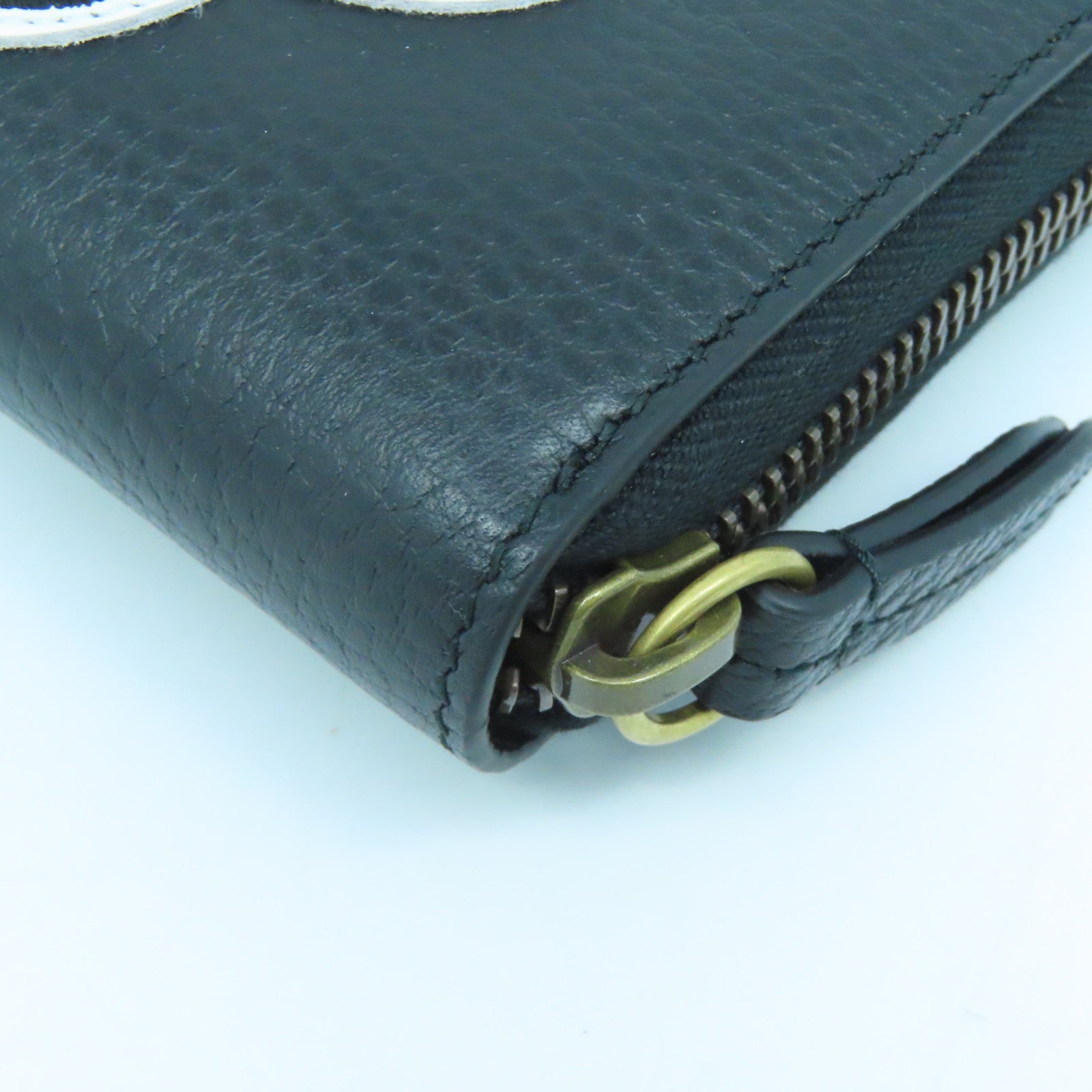 GUCCI 牛皮皮革Long Wallet金扣长钱包黑色