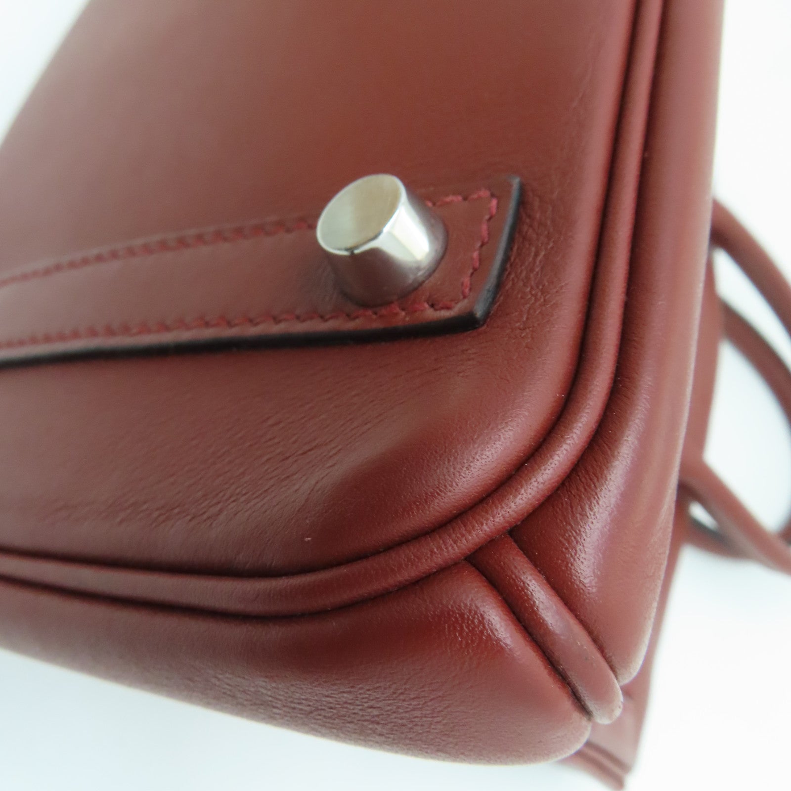 HERMES [Sharp Discount] Swift Leather Birkin 30 Silver Buckle Hand Bag Rough H/Brown
