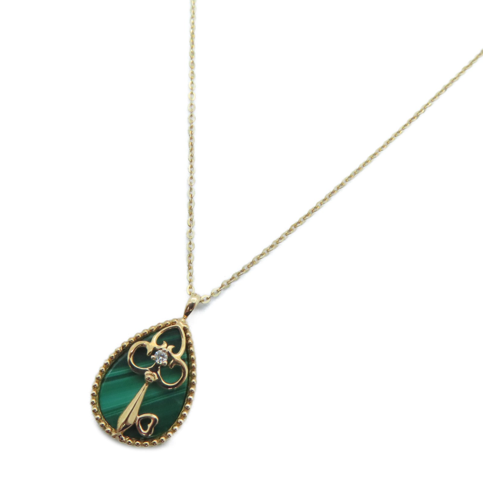 JEWELRY [Sharp Discount] 18K Rose Gold Diamond Necklace 0.01ct Diamond Necklace