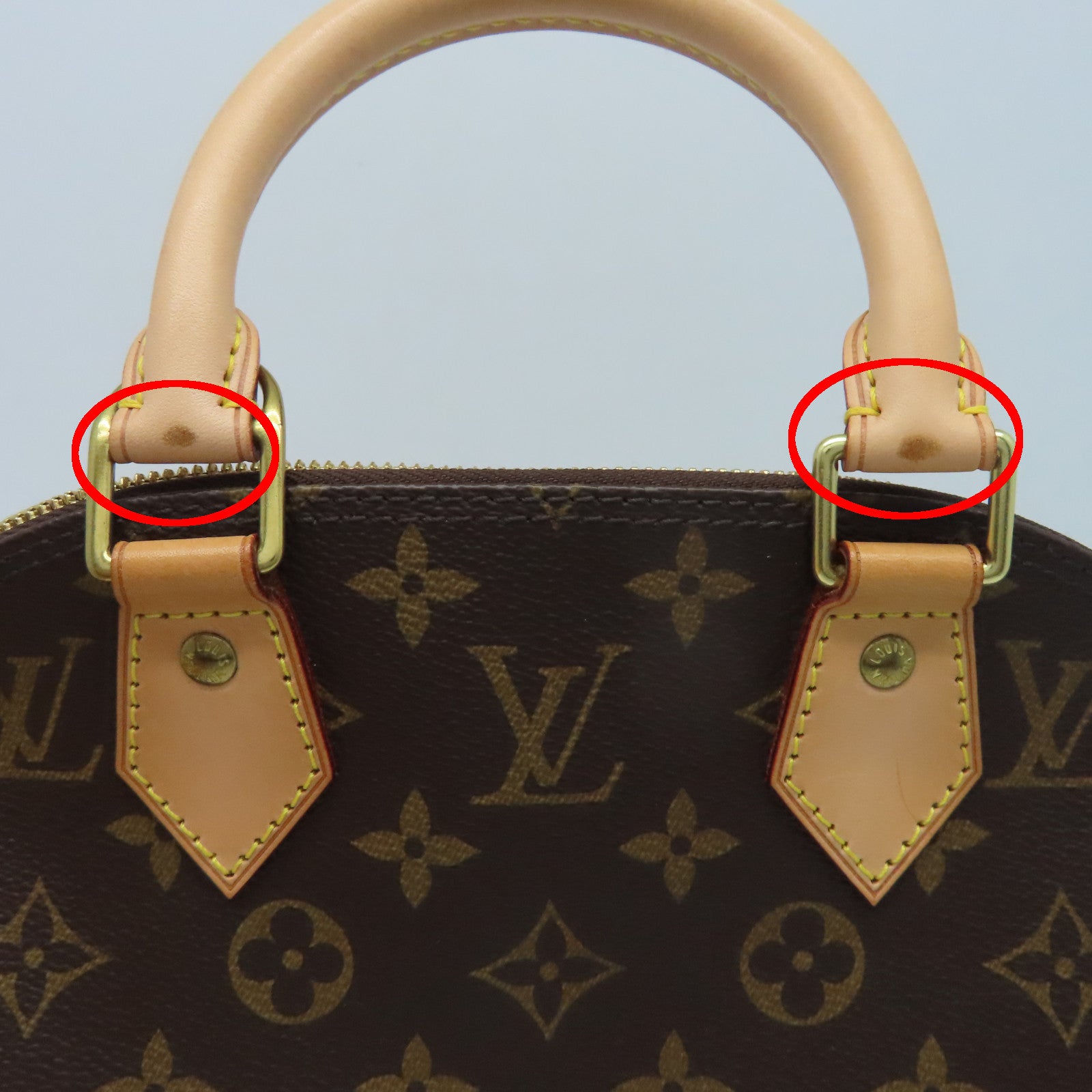 LOUIS VUITTON Monogram Alma BB金扣手挽肩背兩用袋啡色