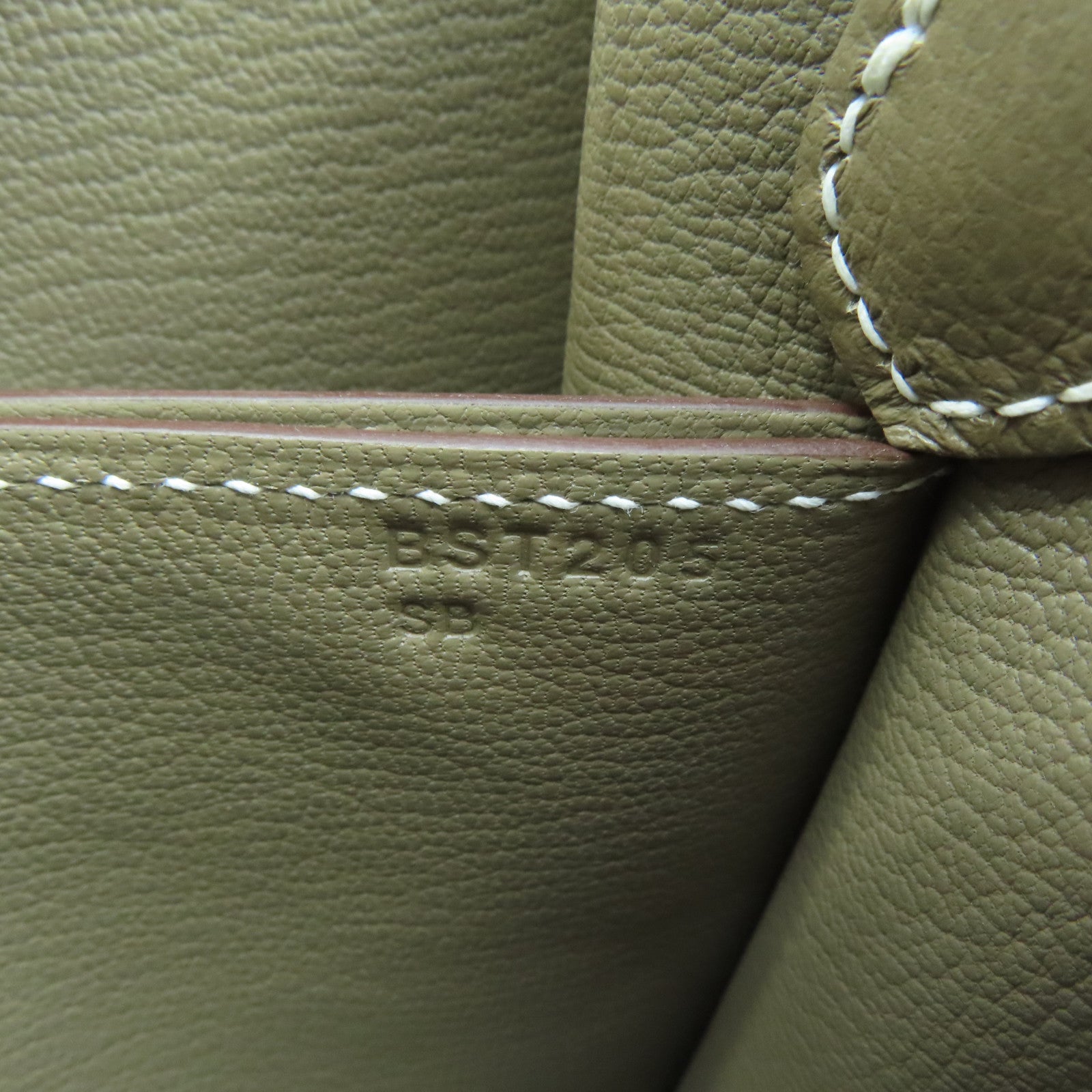 HERMES Evercolor Leather Mini Roulis Silver Buckle Shoulder Bag Elephant Gray