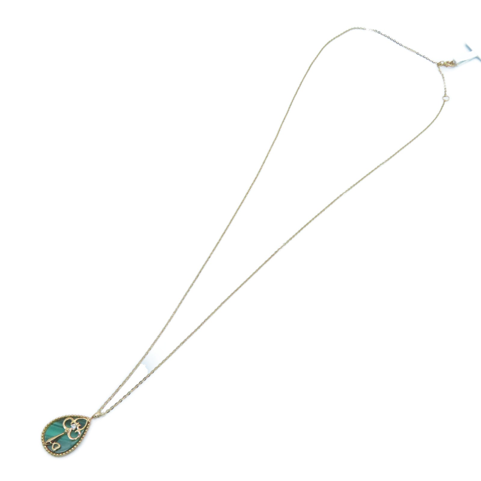 JEWELRY [Sharp Discount] 18K Rose Gold Diamond Necklace 0.01ct Diamond Necklace