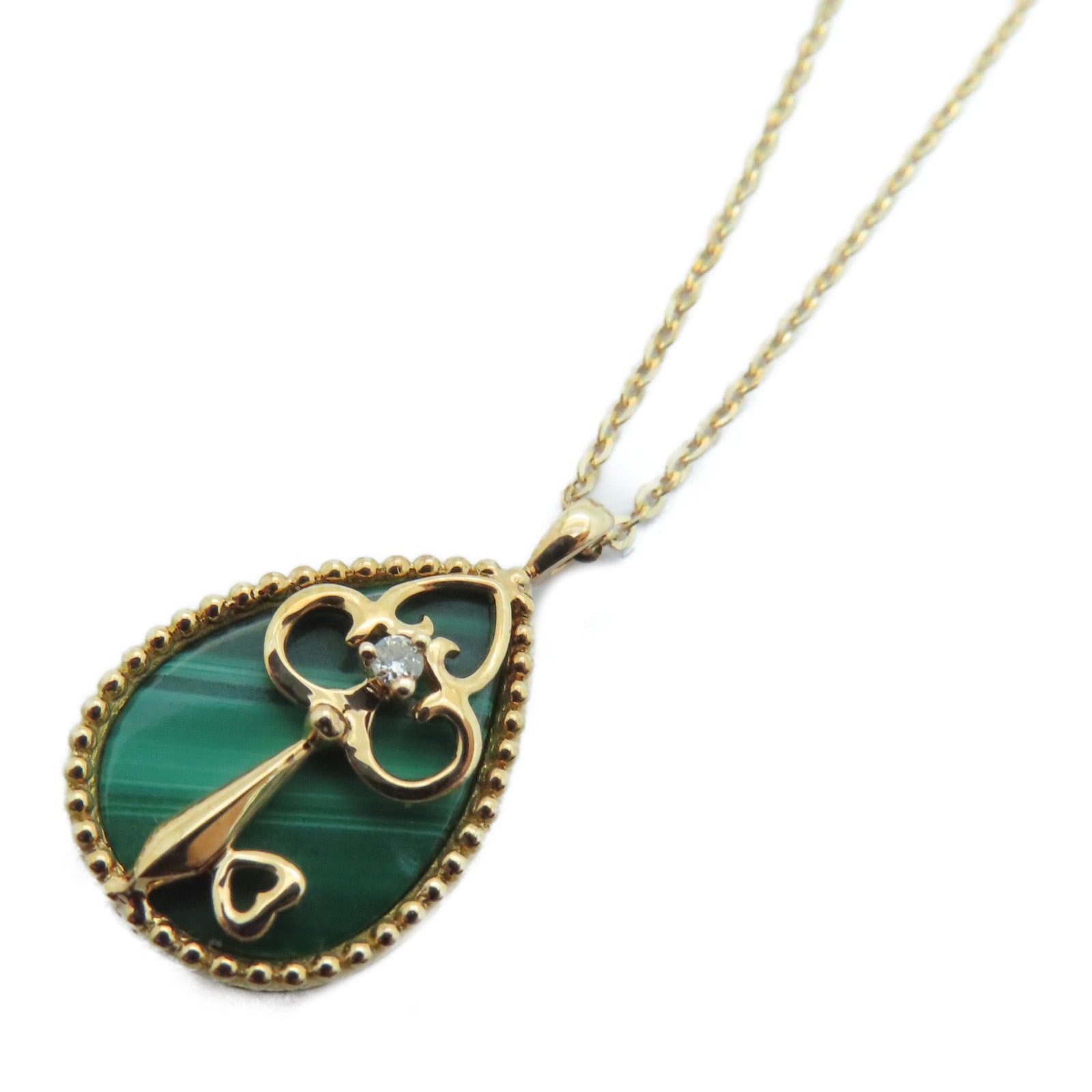 JEWELRY [Sharp Discount] 18K Rose Gold Diamond Necklace 0.01ct Diamond Necklace