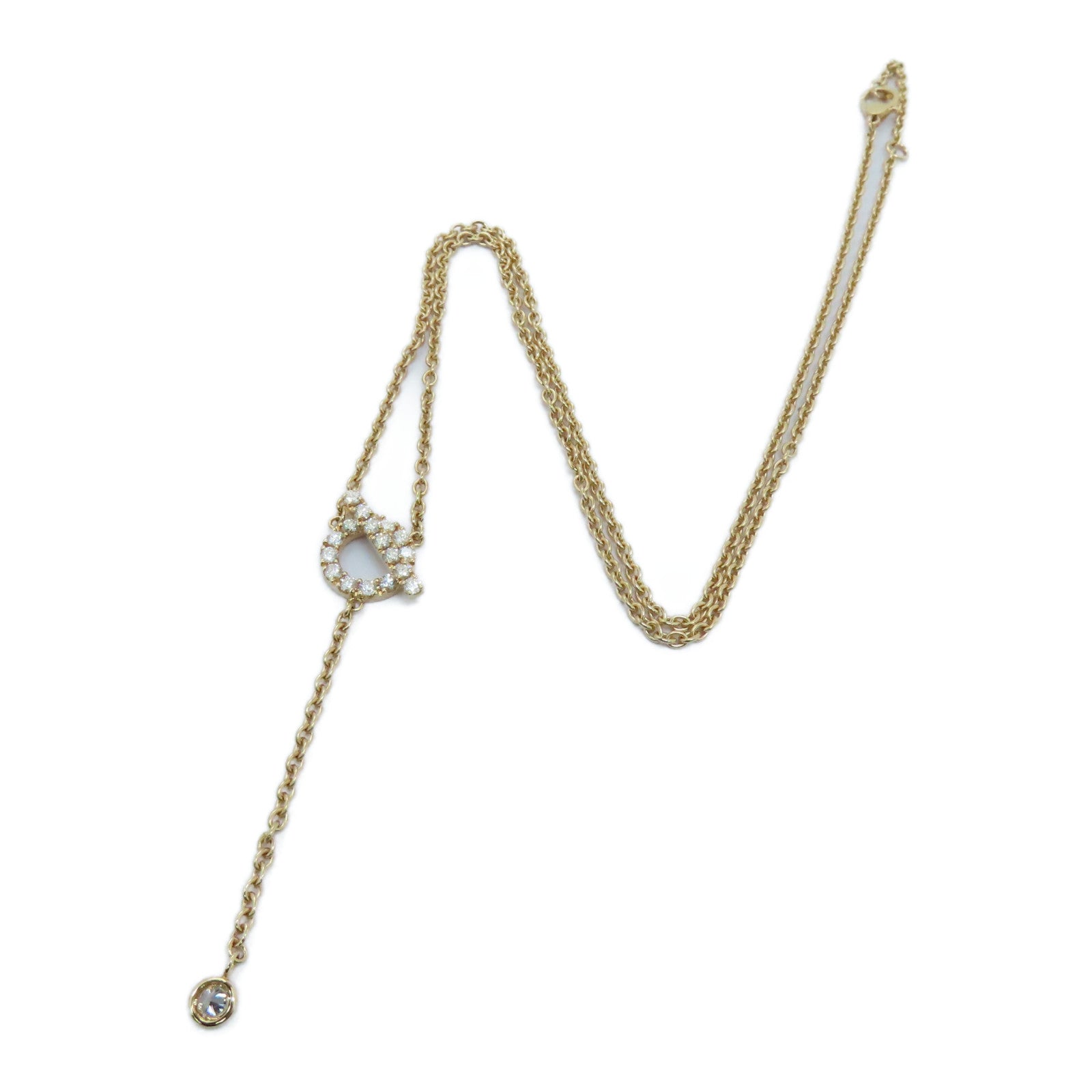HERMES 【激减优惠】18K玫瑰金Diamond Necklace 0.55ct钻石项链