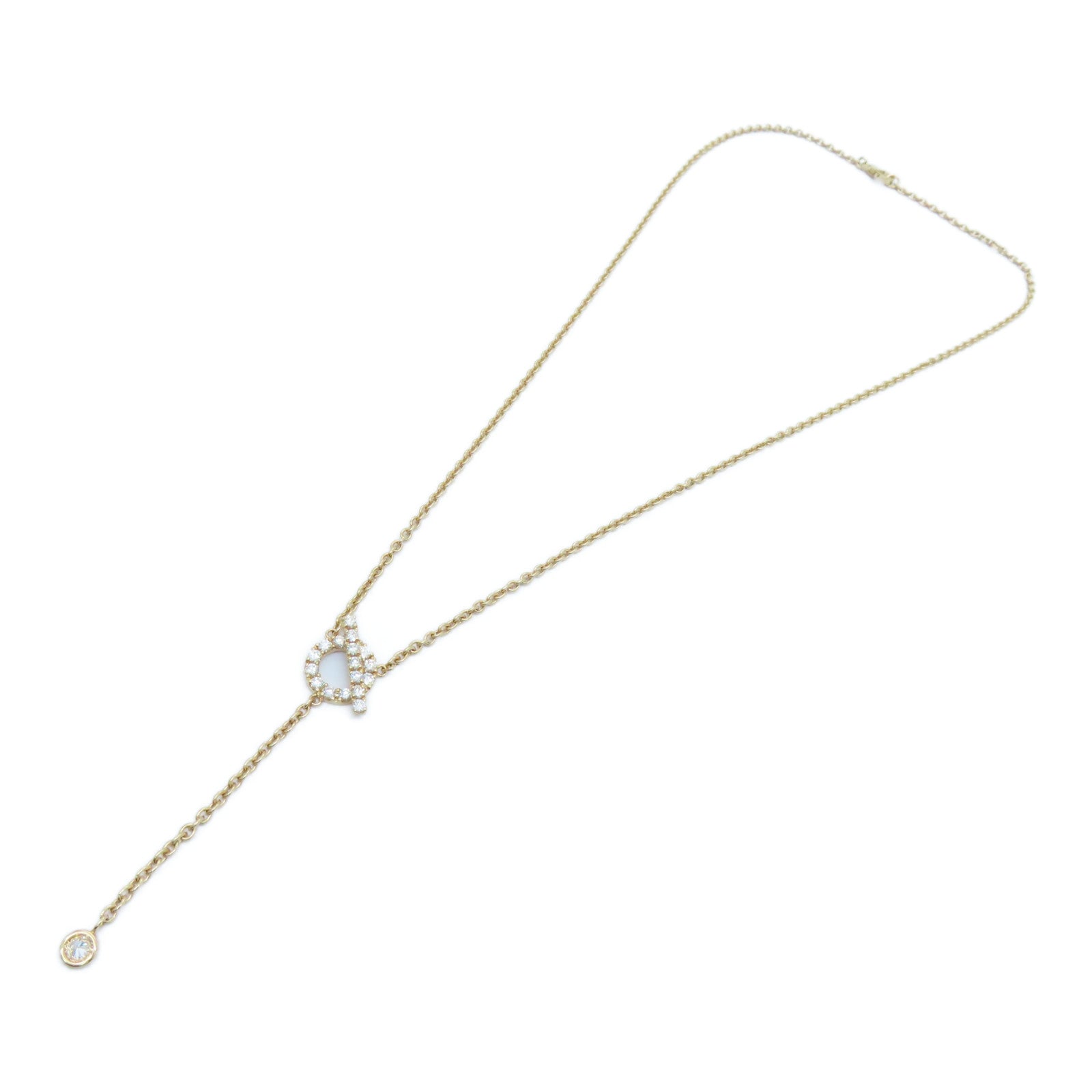 HERMES 【激减优惠】18K玫瑰金Diamond Necklace 0.55ct钻石项链
