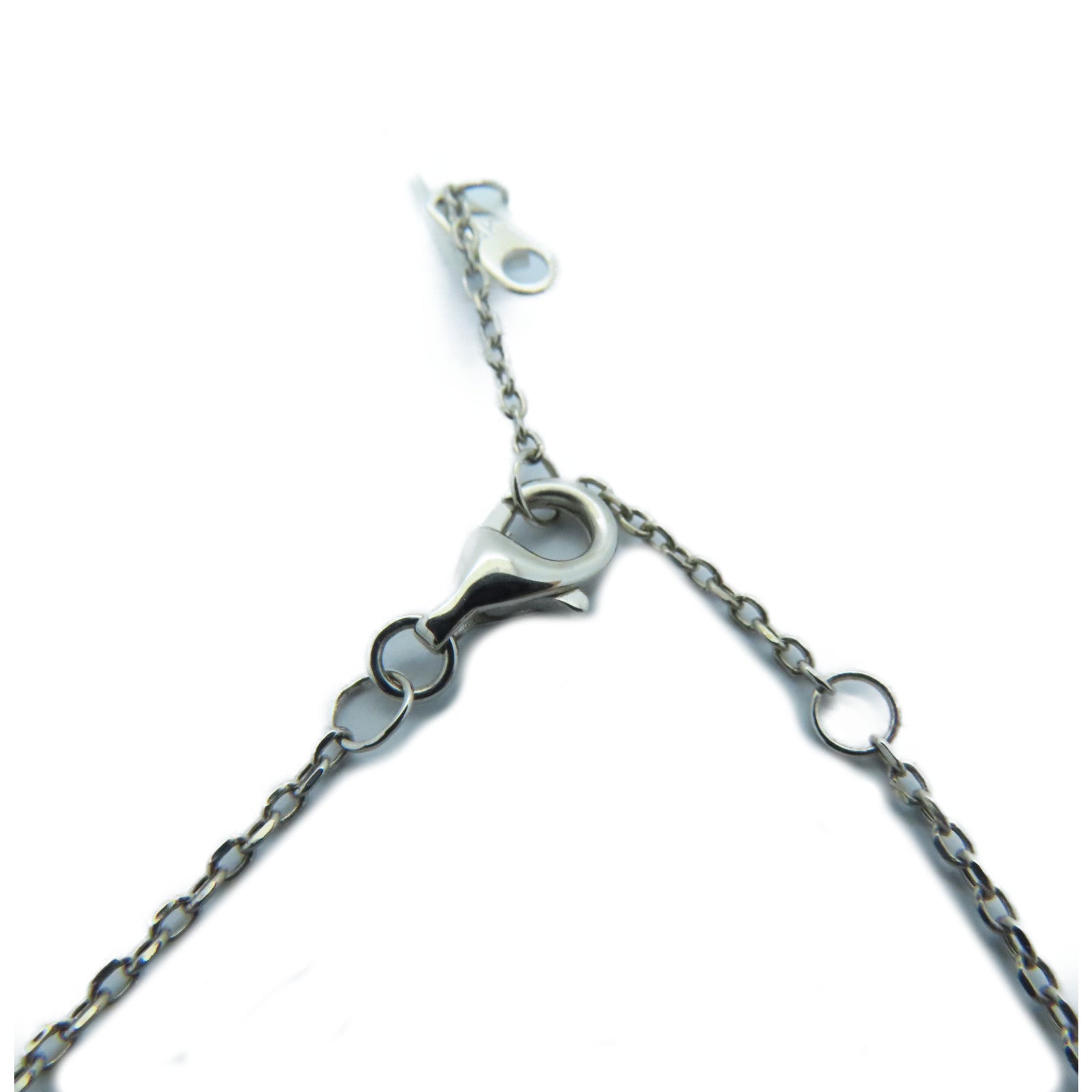 JEWELRY 【激减优惠】14K白金Sapphire Necklace 0.35ct蓝宝石/0.31ct钻石项链