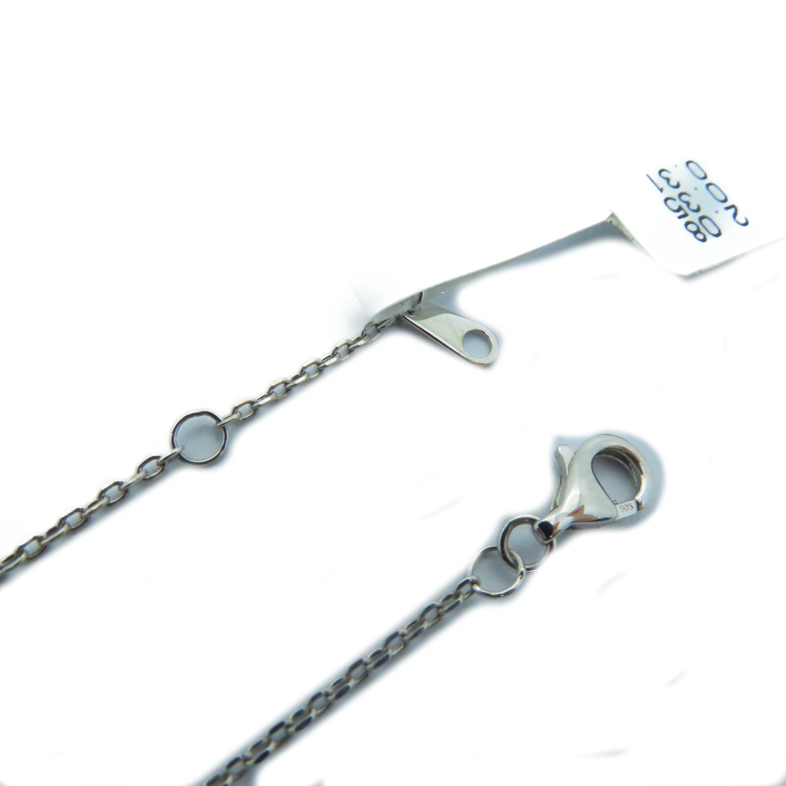 JEWELRY 【激减优惠】14K白金Sapphire Necklace 0.35ct蓝宝石/0.31ct钻石项链