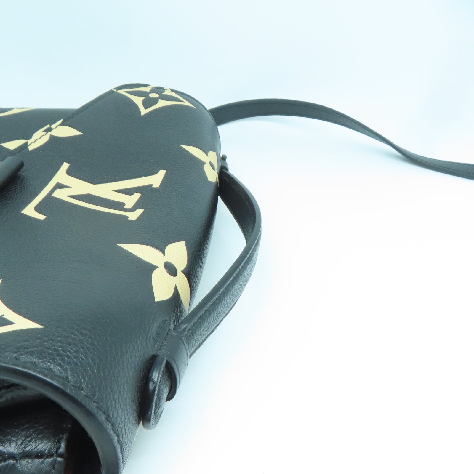 LOUIS VUITTON Monogram Empreinte Pochette Metis金扣手挽肩背兩用袋黑色