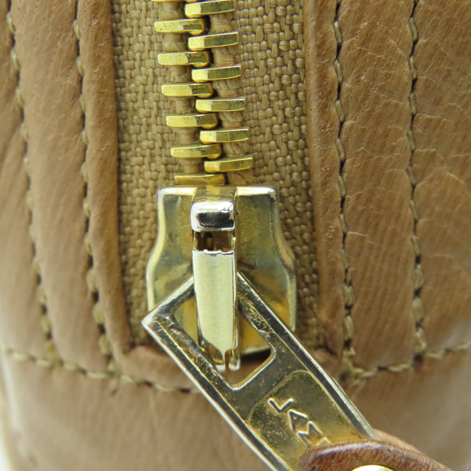 CHANEL Rhombus Sheepskin Leather Vintage Chain Tote Gold Buckle Chain Belt Shoulder Bag Brown