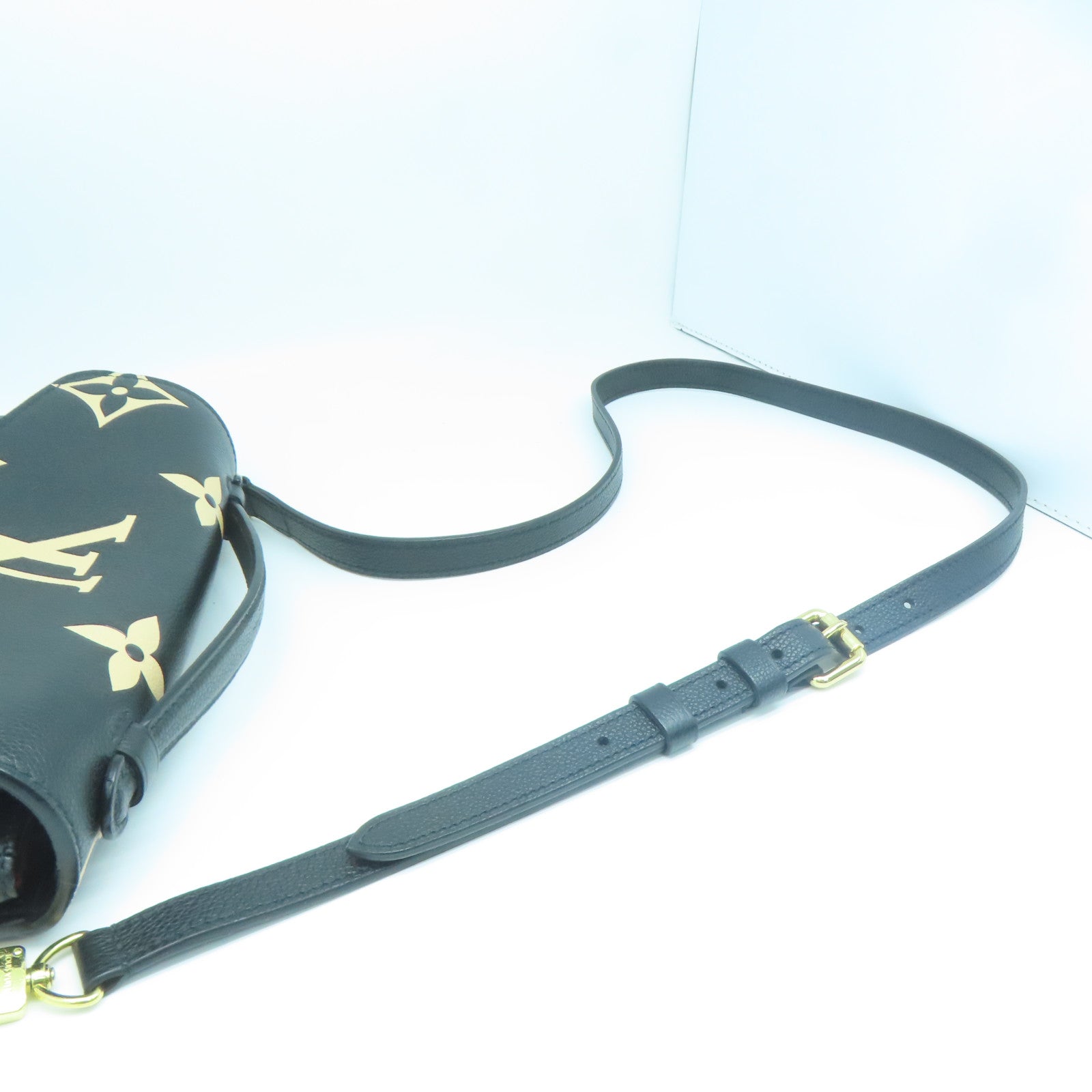LOUIS VUITTON Monogram Empreinte Pochette Metis金扣手挽肩背兩用袋黑色