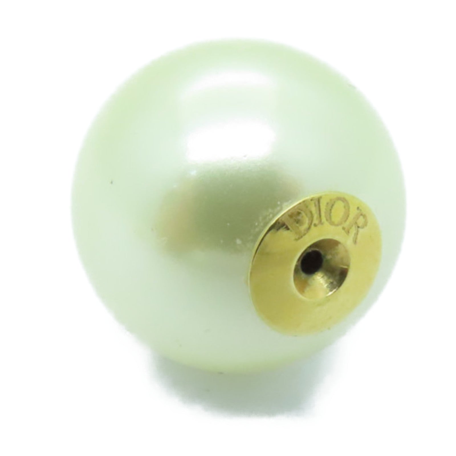 Dior PVC/金屬Earrings耳環金色/白色
