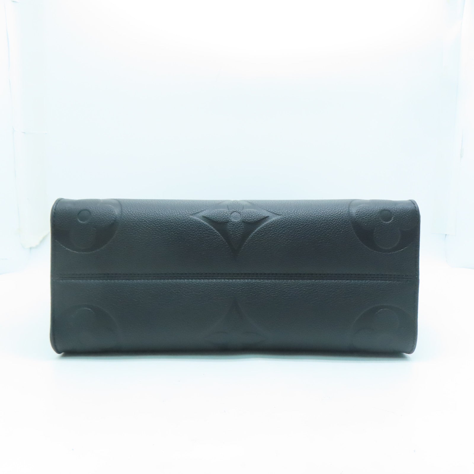 LOUIS VUITTON Monogram Empreinte OnTheGo MM金扣手挽肩背两用袋黑色