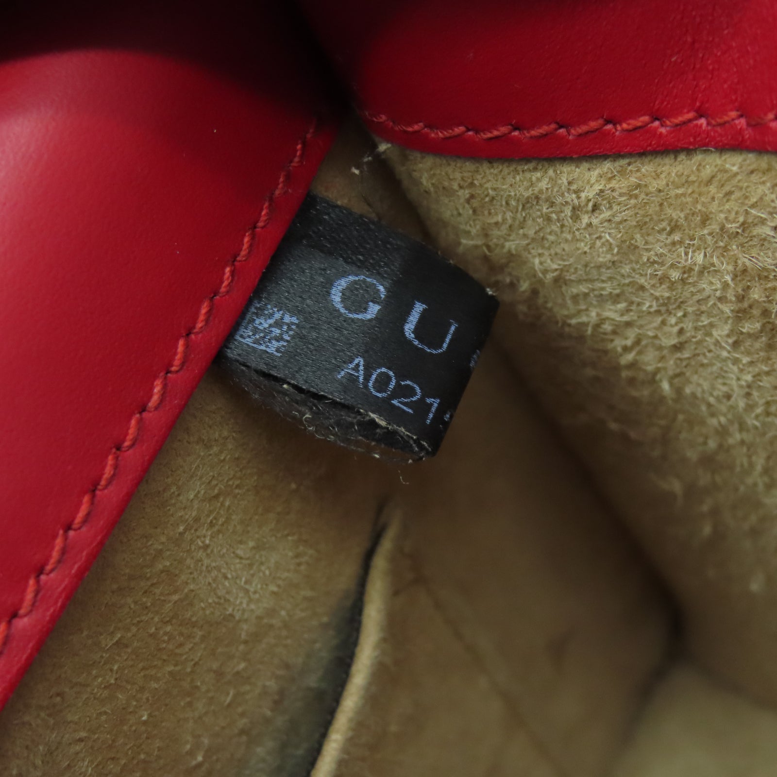 GUCCI 皮革Sylvie Mini Bag金扣手挽肩背兩用袋紅色