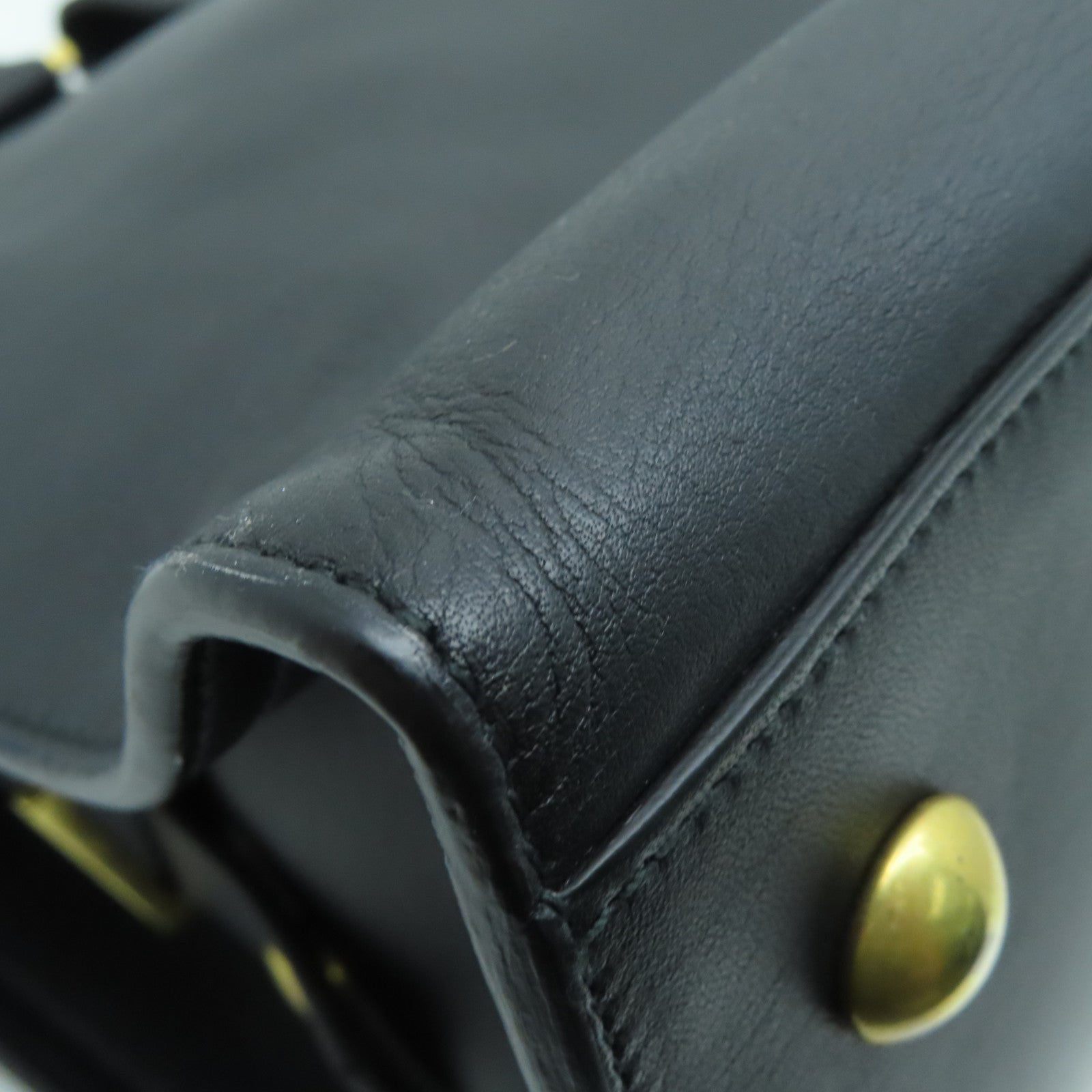 SAINT LAURENT 【激減優惠】牛皮皮革Hand Bag手挽袋黑色