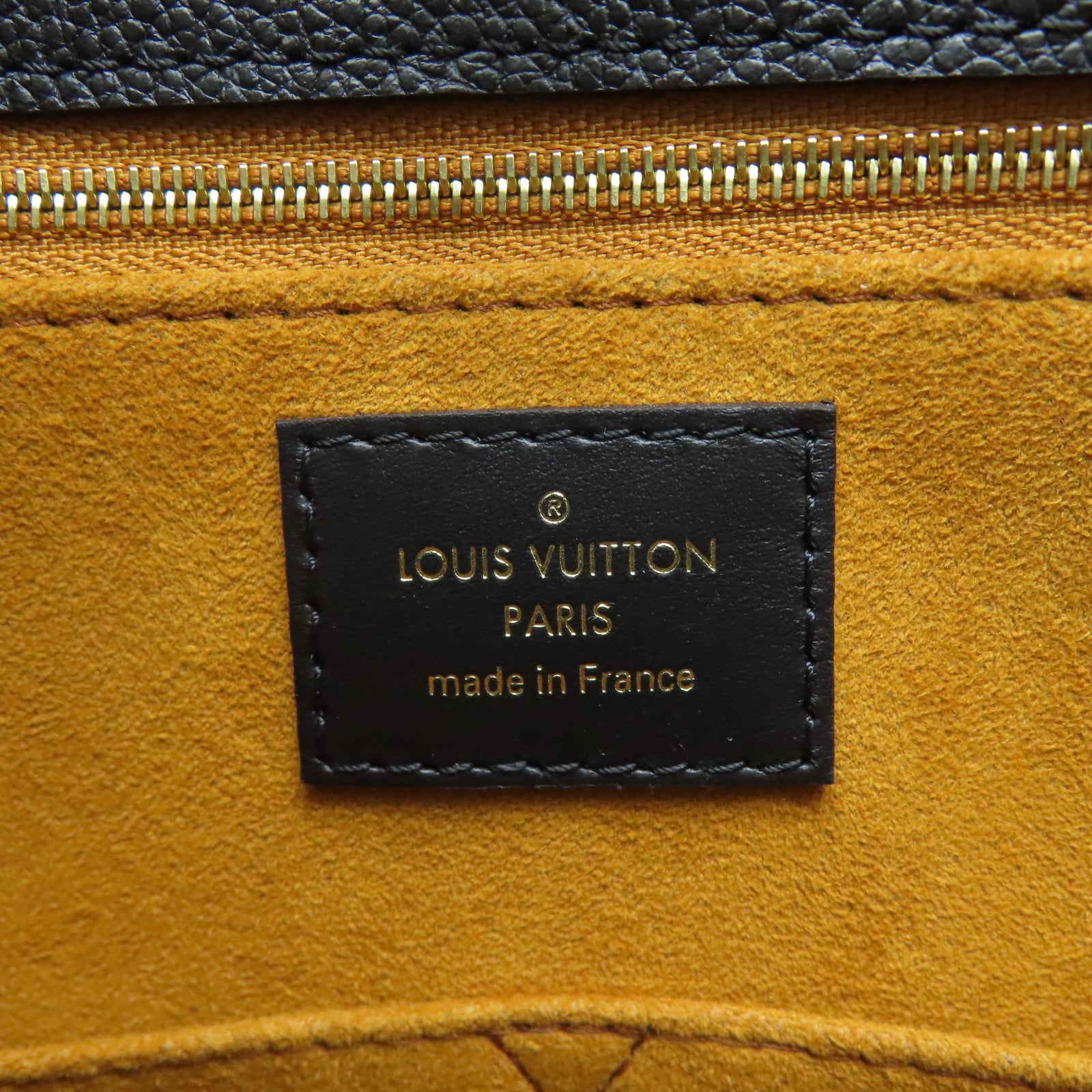 LOUIS VUITTON Monogram Empreinte OnTheGo MM金扣手挽肩背两用袋黑色