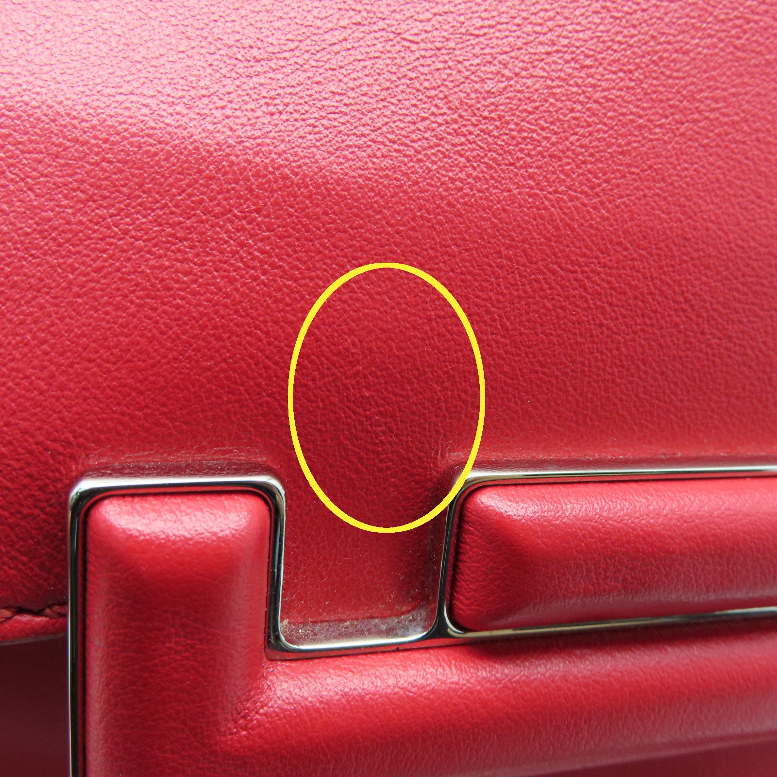 TOD'S 牛皮皮革Shoulder Bag银扣肩背袋红色