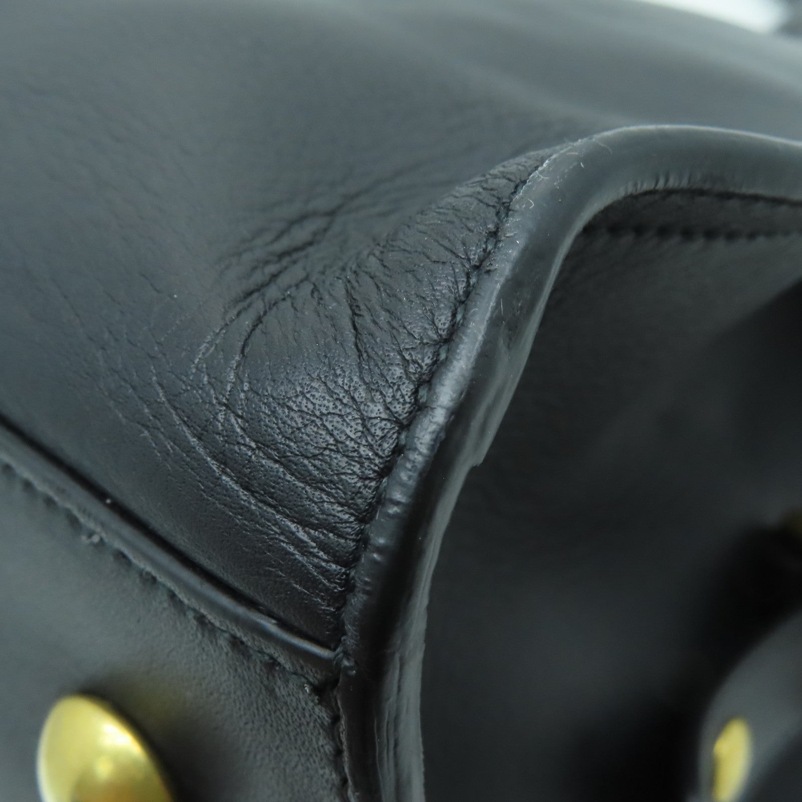 SAINT LAURENT 【激減優惠】牛皮皮革Hand Bag手挽袋黑色