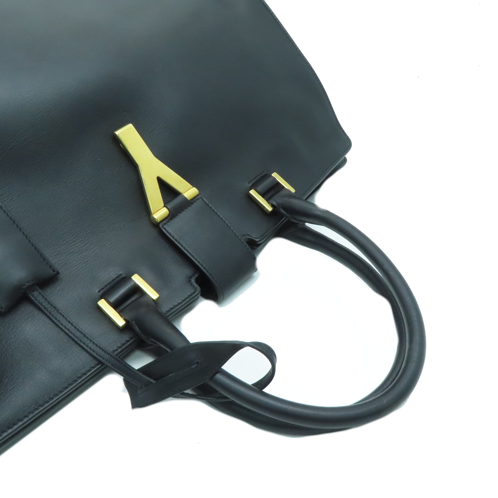 SAINT LAURENT 【激減優惠】牛皮皮革Hand Bag手挽袋黑色