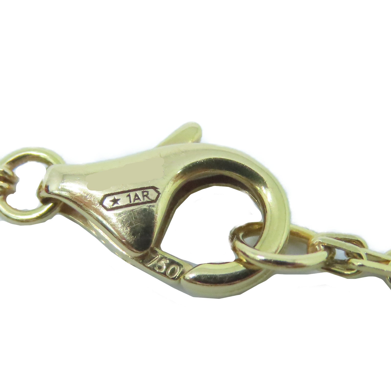 CARTIER 18K黃金Love Bracelet 2 diamonds手鏈金色 #16.25cm