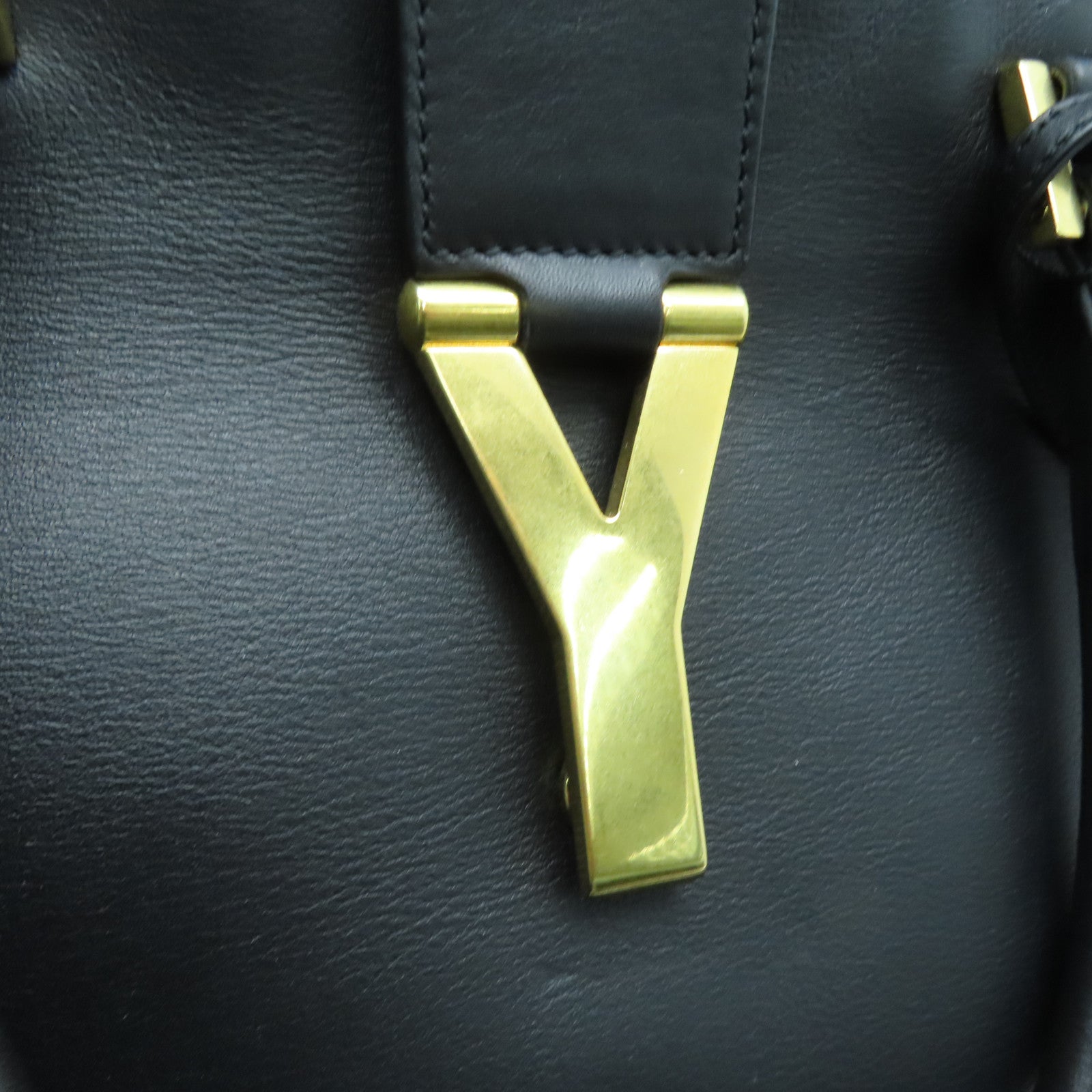SAINT LAURENT 【激減優惠】牛皮皮革Hand Bag手挽袋黑色