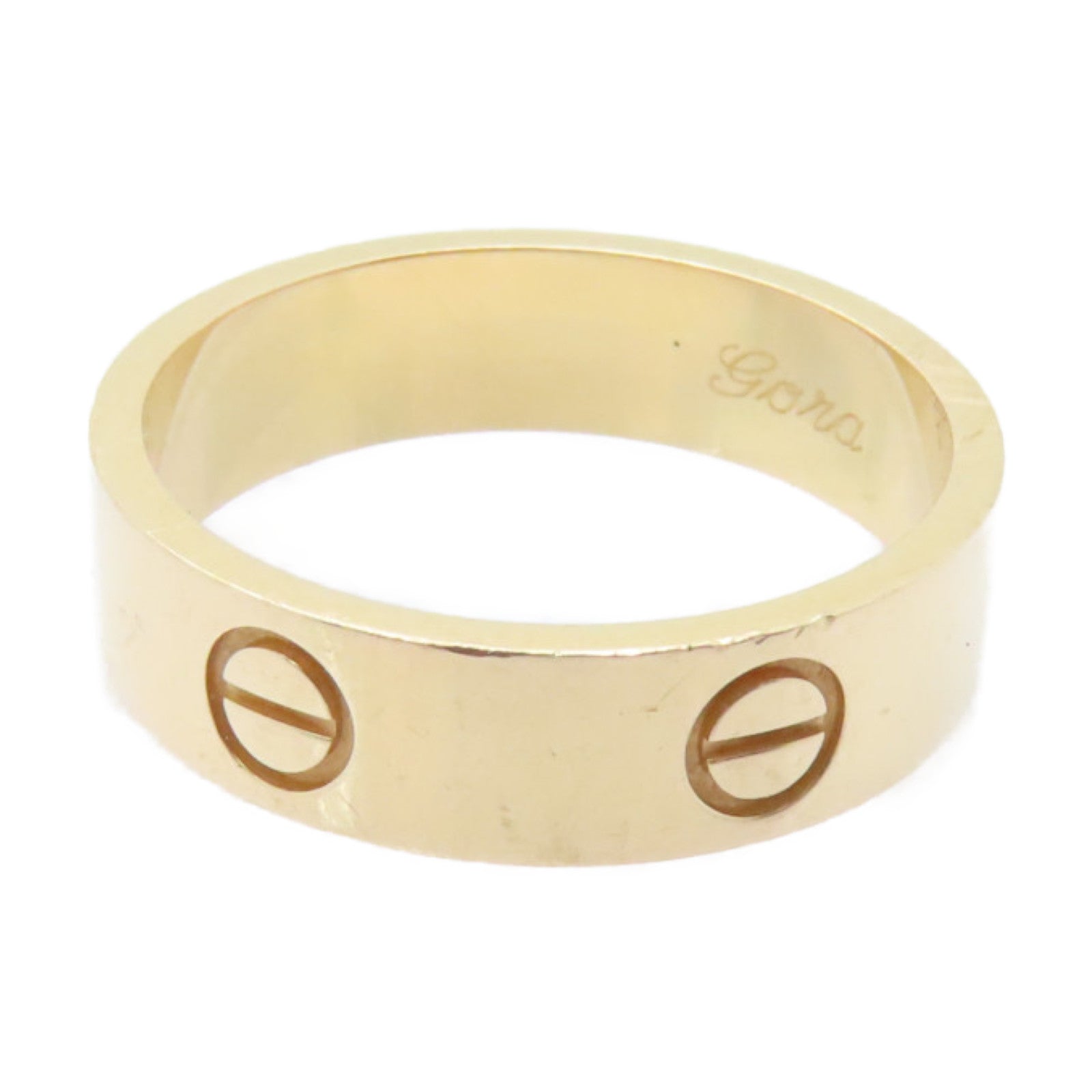 CARTIER 18K玫瑰金Love Ring戒指#US 8.75/Cartier#59