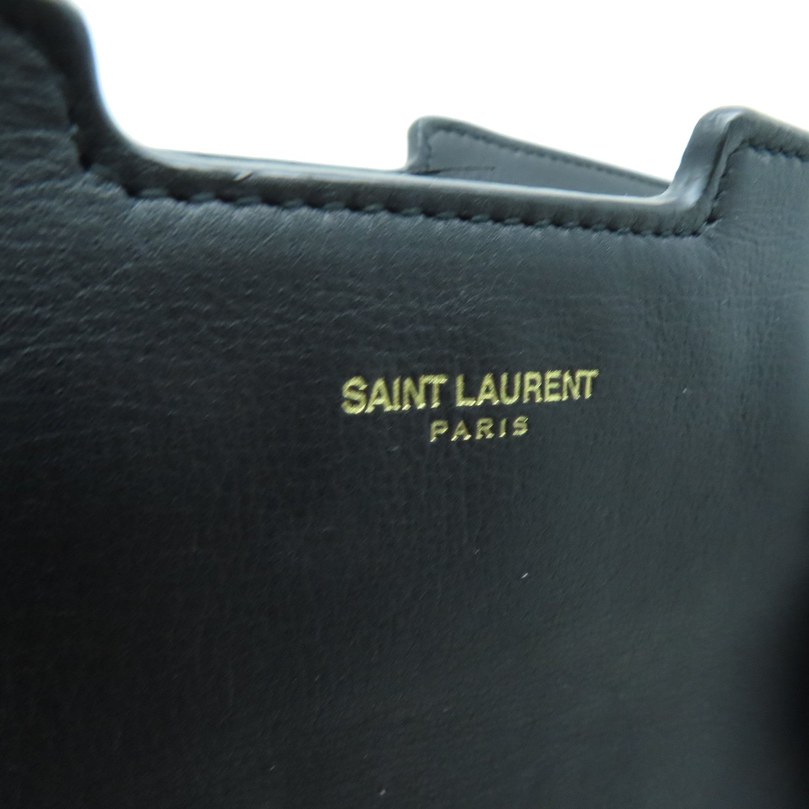 SAINT LAURENT 【激減優惠】牛皮皮革Hand Bag手挽袋黑色