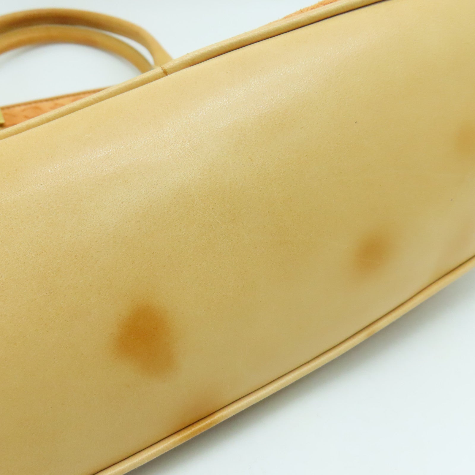 CELINE 麂皮皮革/牛皮皮革Hand Bag金扣手挽袋橙色