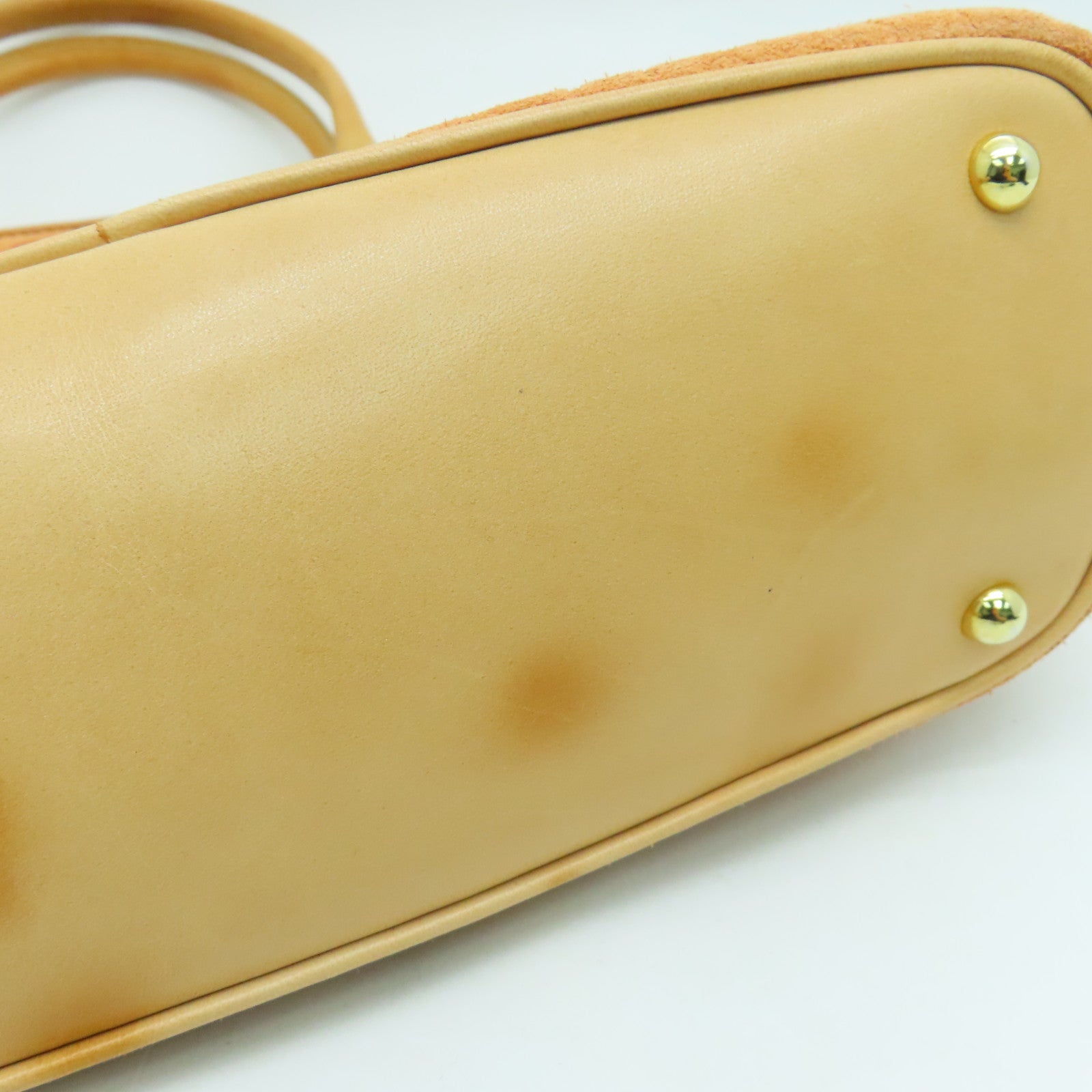 CELINE 麂皮皮革/牛皮皮革Hand Bag金扣手挽袋橙色