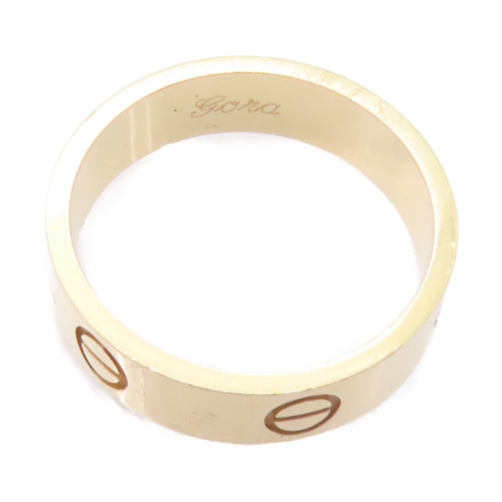 CARTIER 18K玫瑰金Love Ring戒指#US 8.75/Cartier#59