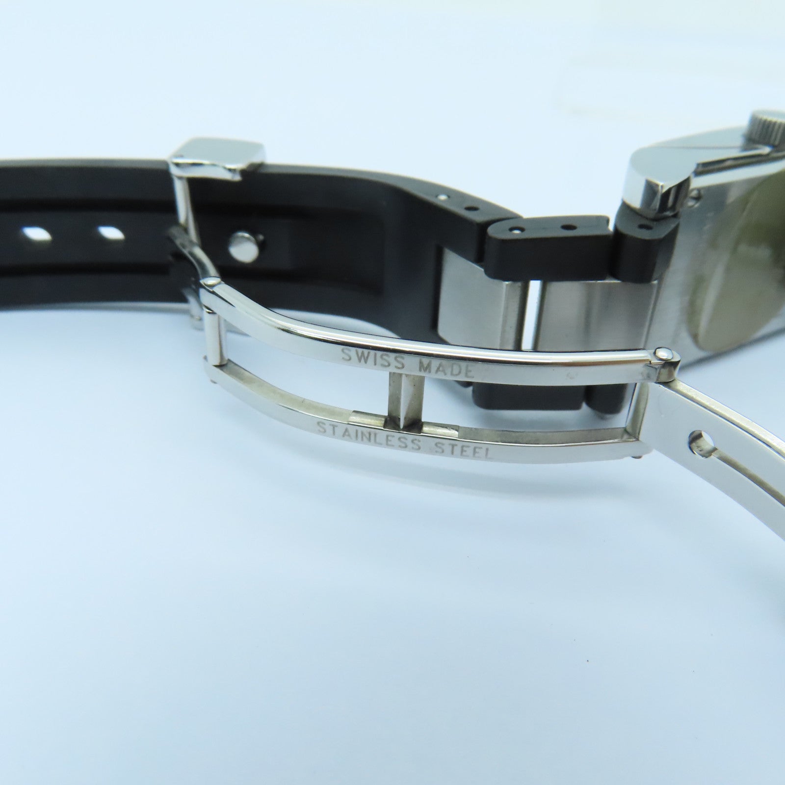 BVLGARI Rettangolo Stainless Steel Watch Quartz Movement Black