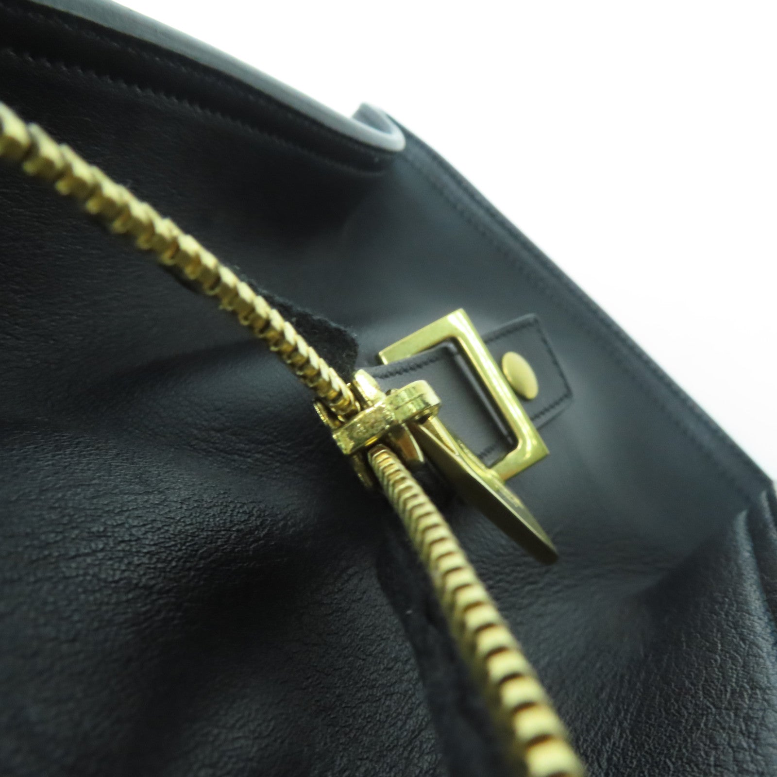 SAINT LAURENT 【激減優惠】牛皮皮革Hand Bag手挽袋黑色