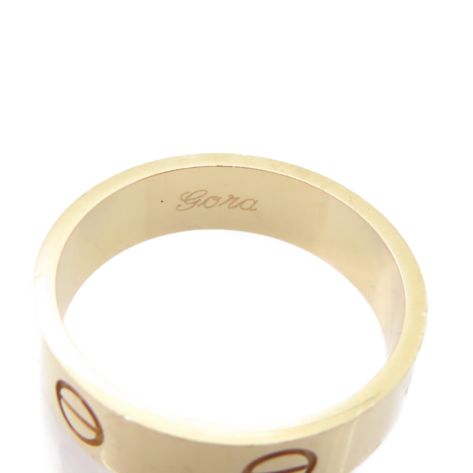 CARTIER 18K玫瑰金Love Ring戒指#US 8.75/Cartier#59