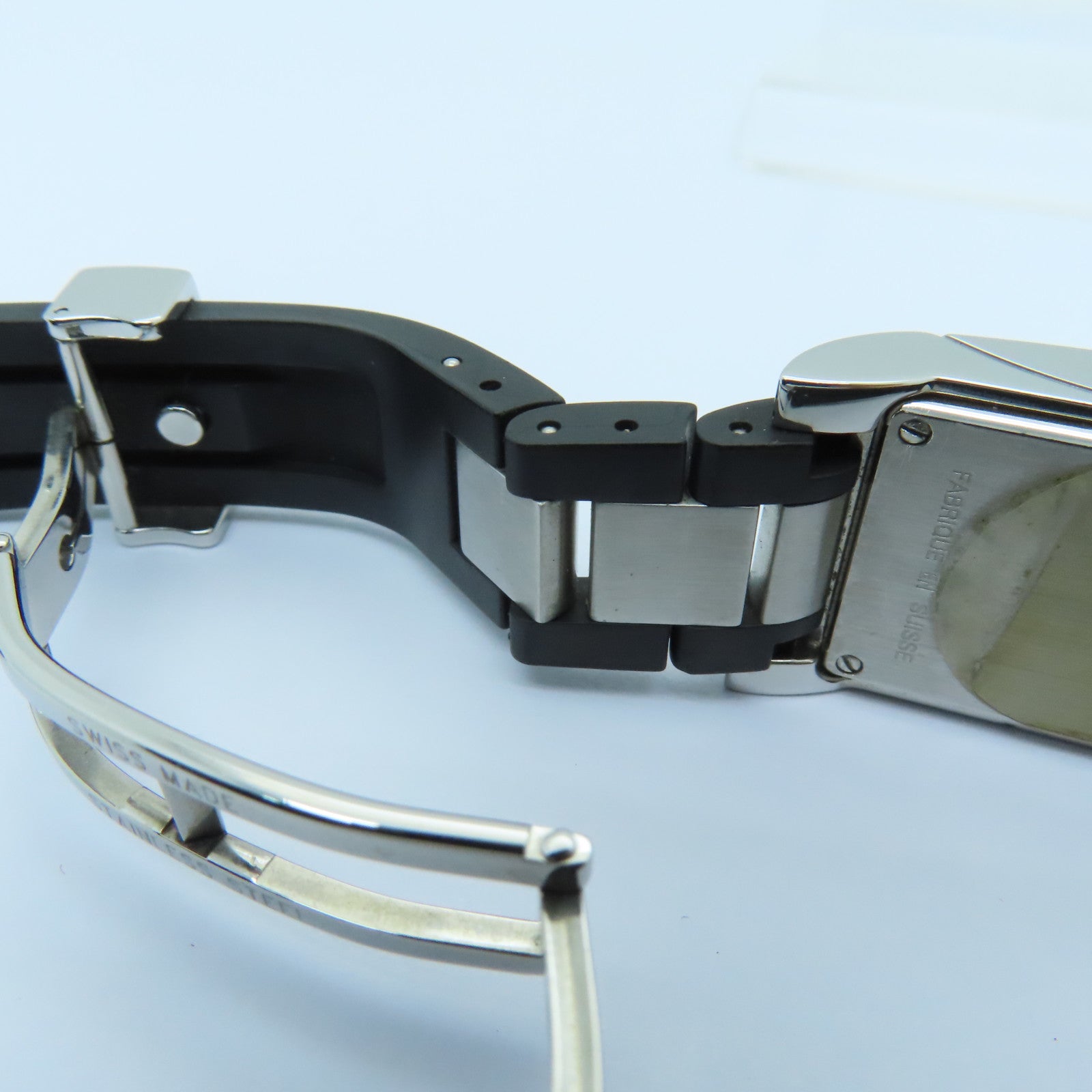 BVLGARI Rettangolo Stainless Steel Watch Quartz Movement Black