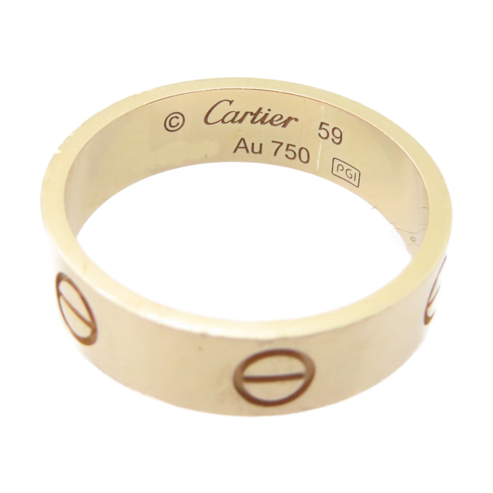 CARTIER 18K玫瑰金Love Ring戒指#US 8.75/Cartier#59
