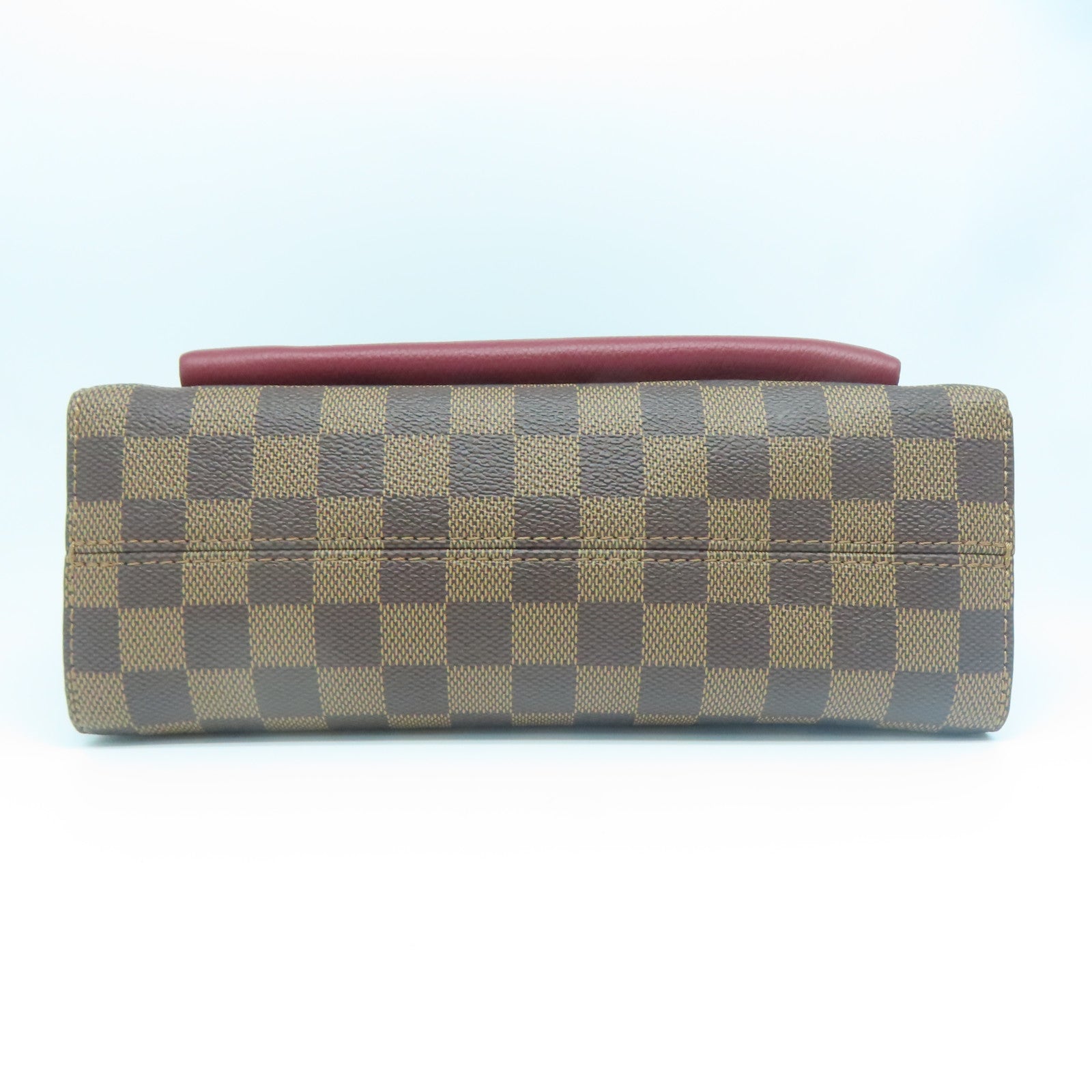LOUIS VUITTON Damier Vavin PM金扣肩背袋啡色/紅色